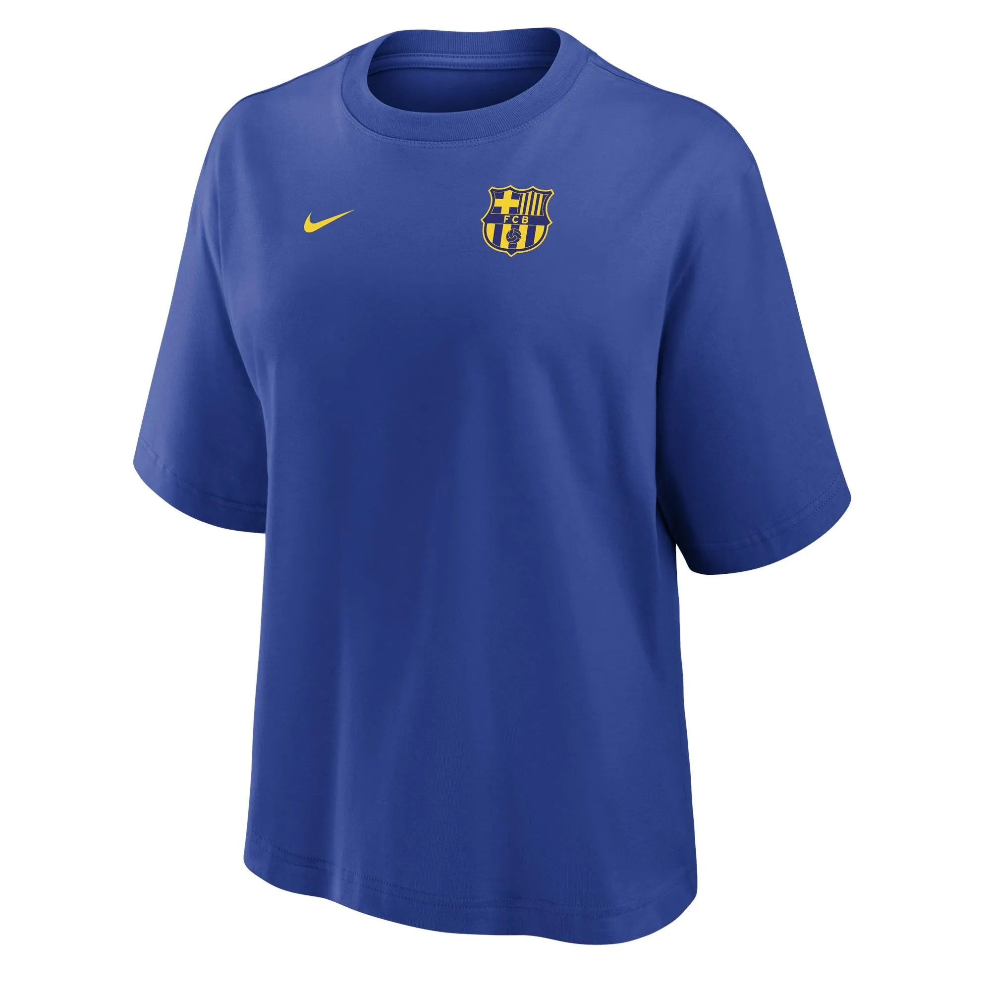 Nike 2025-26 Barcelona Women's Cotton Boxy Tee (Front)
