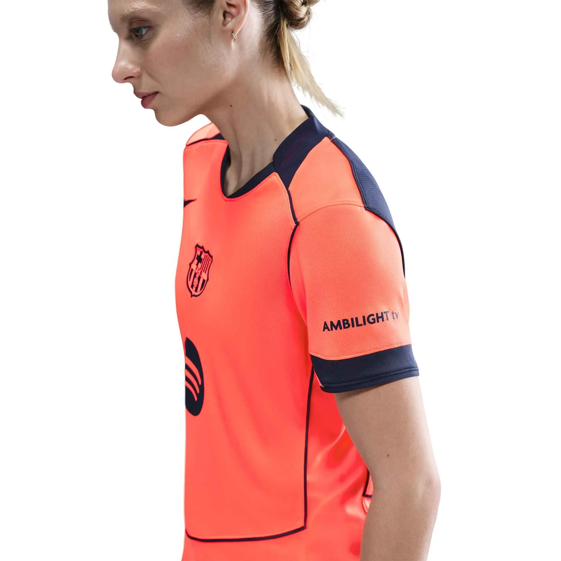 Nike 2025-26 Barcelona Women's Stadium Third Soccer Jersey (Detail 3)
