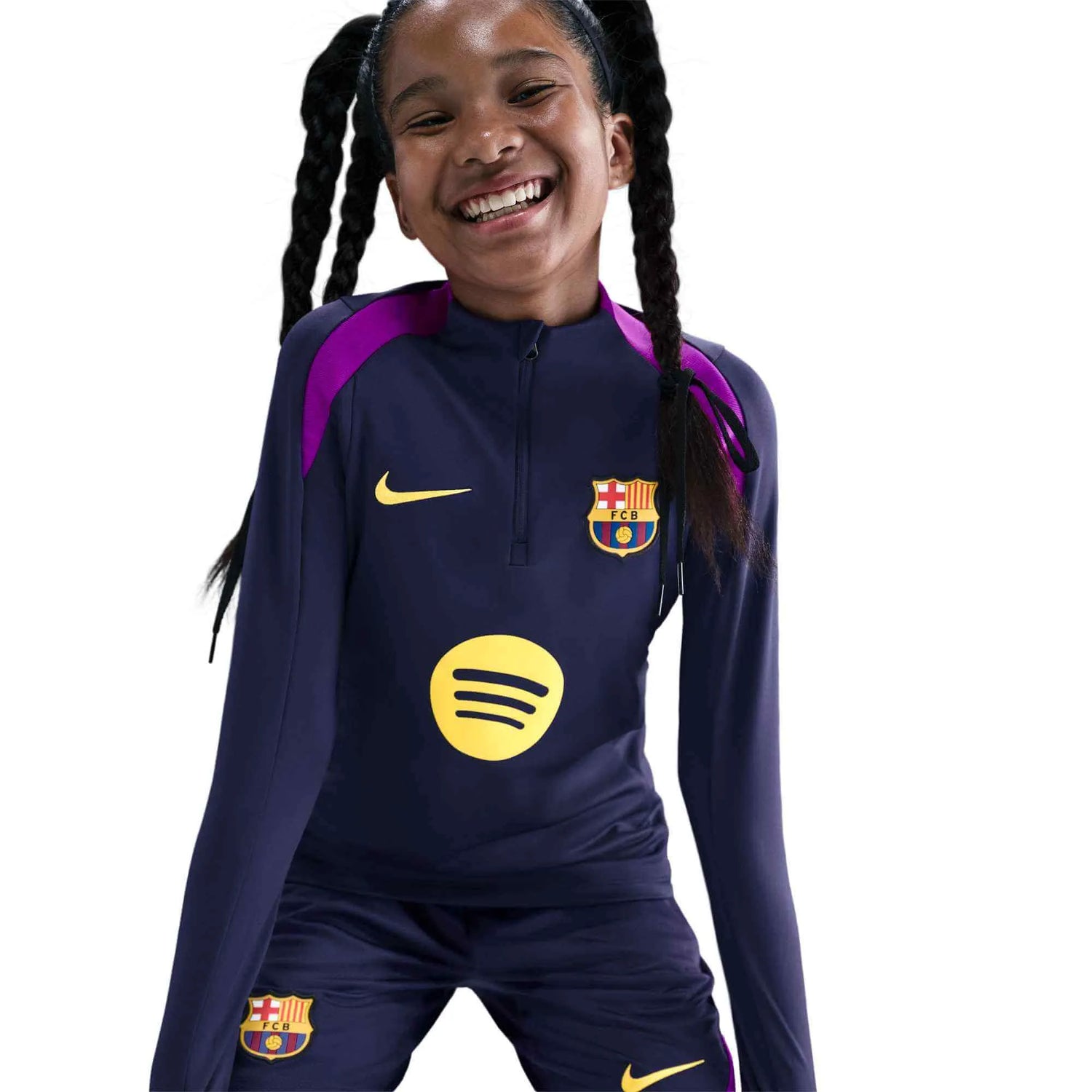 Nike 2025-26 Barcelona Youth DF Strike Drill Top (Detail 1)