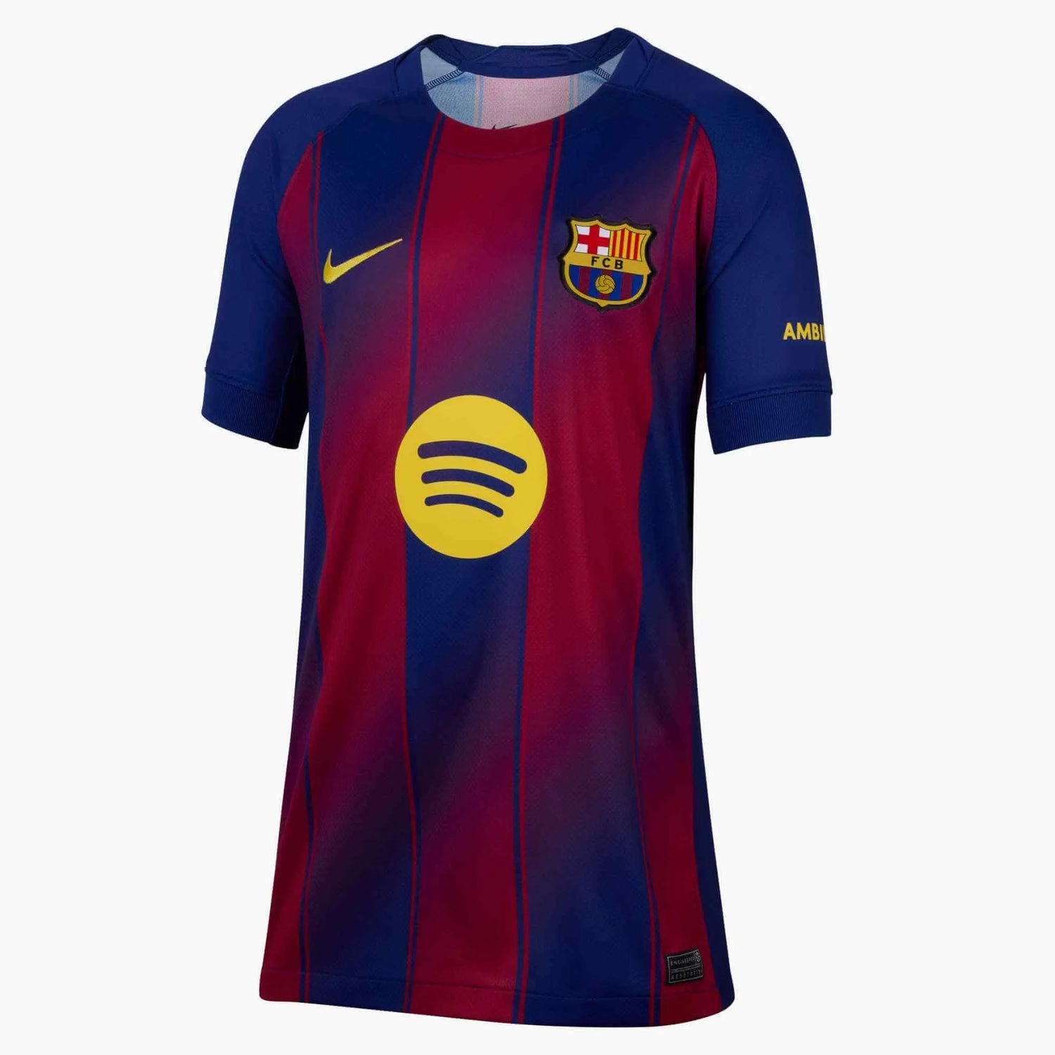 Nike 2025-26 Barcelona Youth Stadium Home Soccer Jersey (Front)