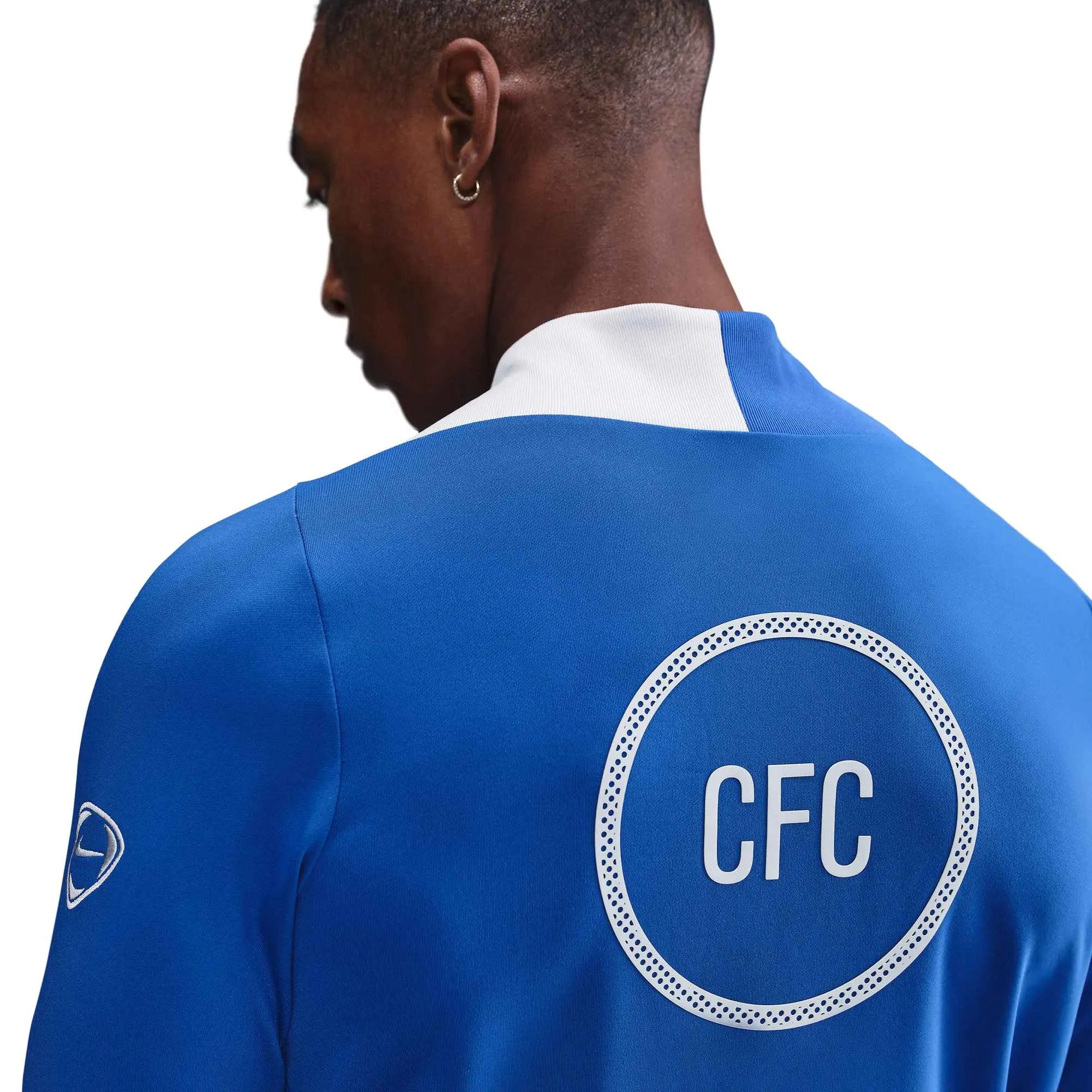 Nike 2025-26 Chelsea Men's DF Strike Drill Top Game Royal/Field Silver/Field Silver (Back)