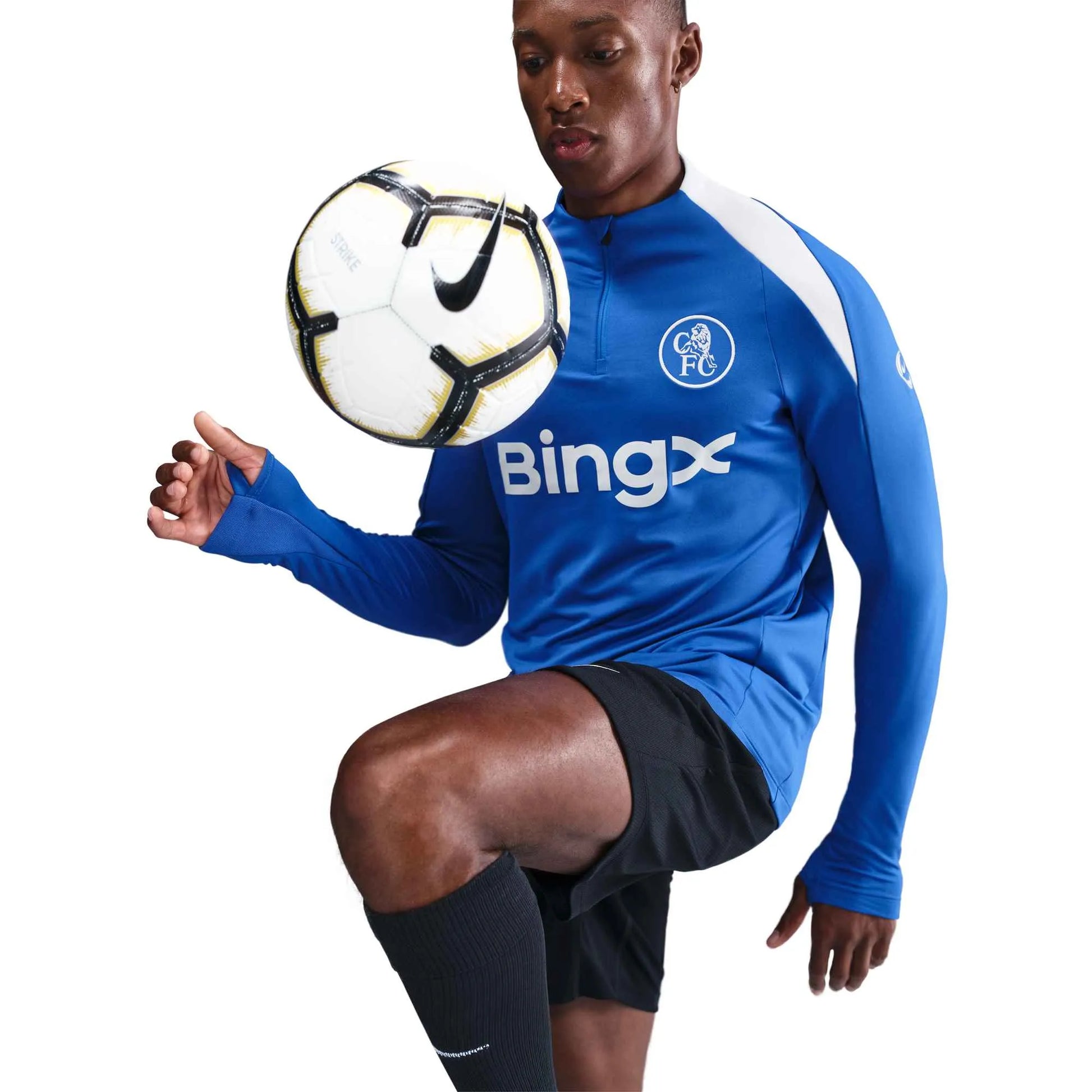 Nike 2025-26 Chelsea Men's DF Strike Drill Top Game Royal/Field Silver/Field Silver (Side)
