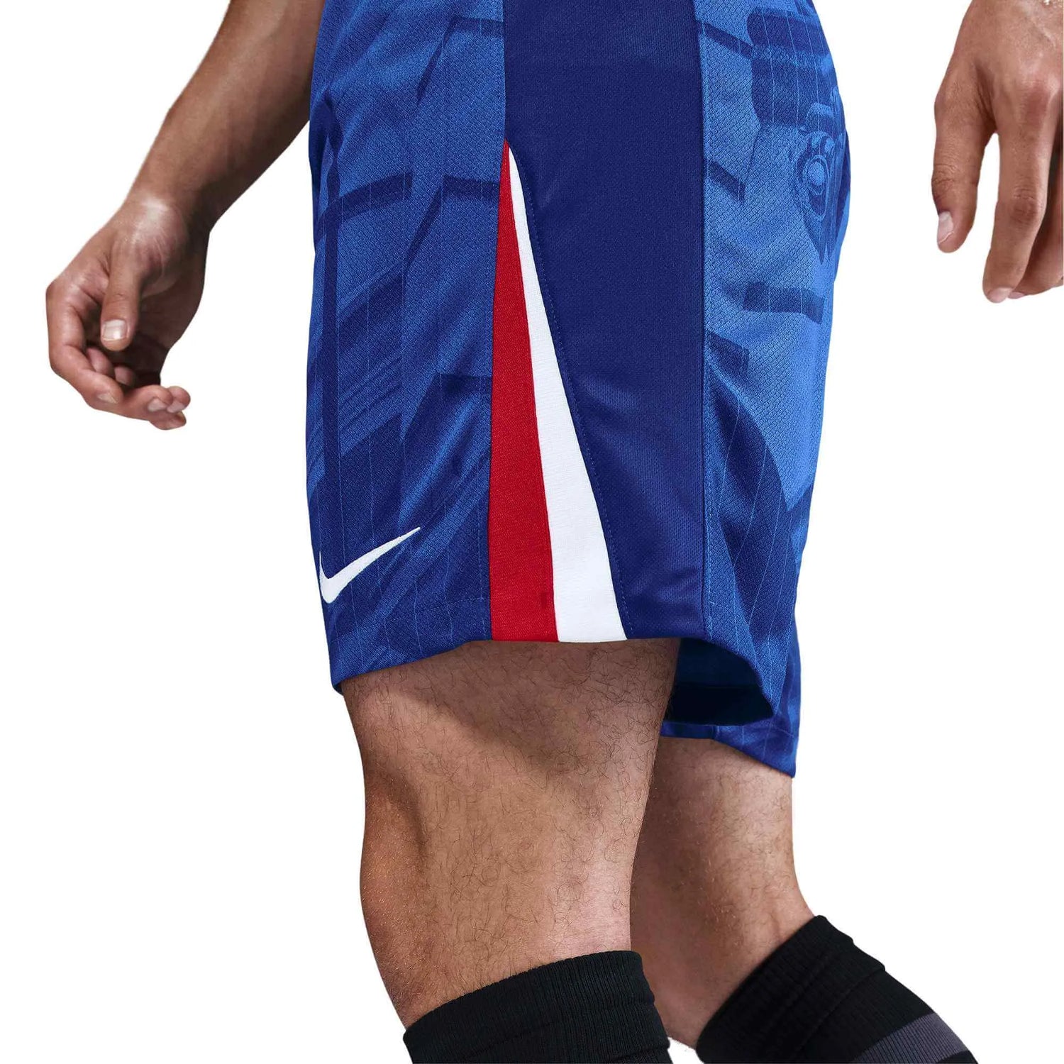 Nike 2025-26 Chelsea Men's Stadium Home Shorts (Side)