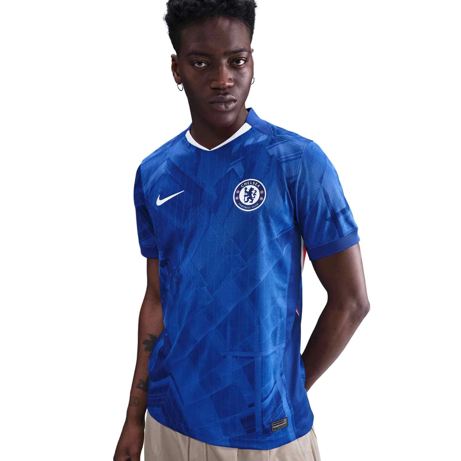 Nike 2025-26 Chelsea Men's Stadium Home Soccer Jersey (Detail 1)