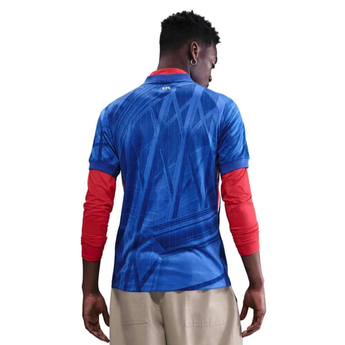 Nike 2025-26 Chelsea Men's Stadium Home Soccer Jersey (Model - Back)