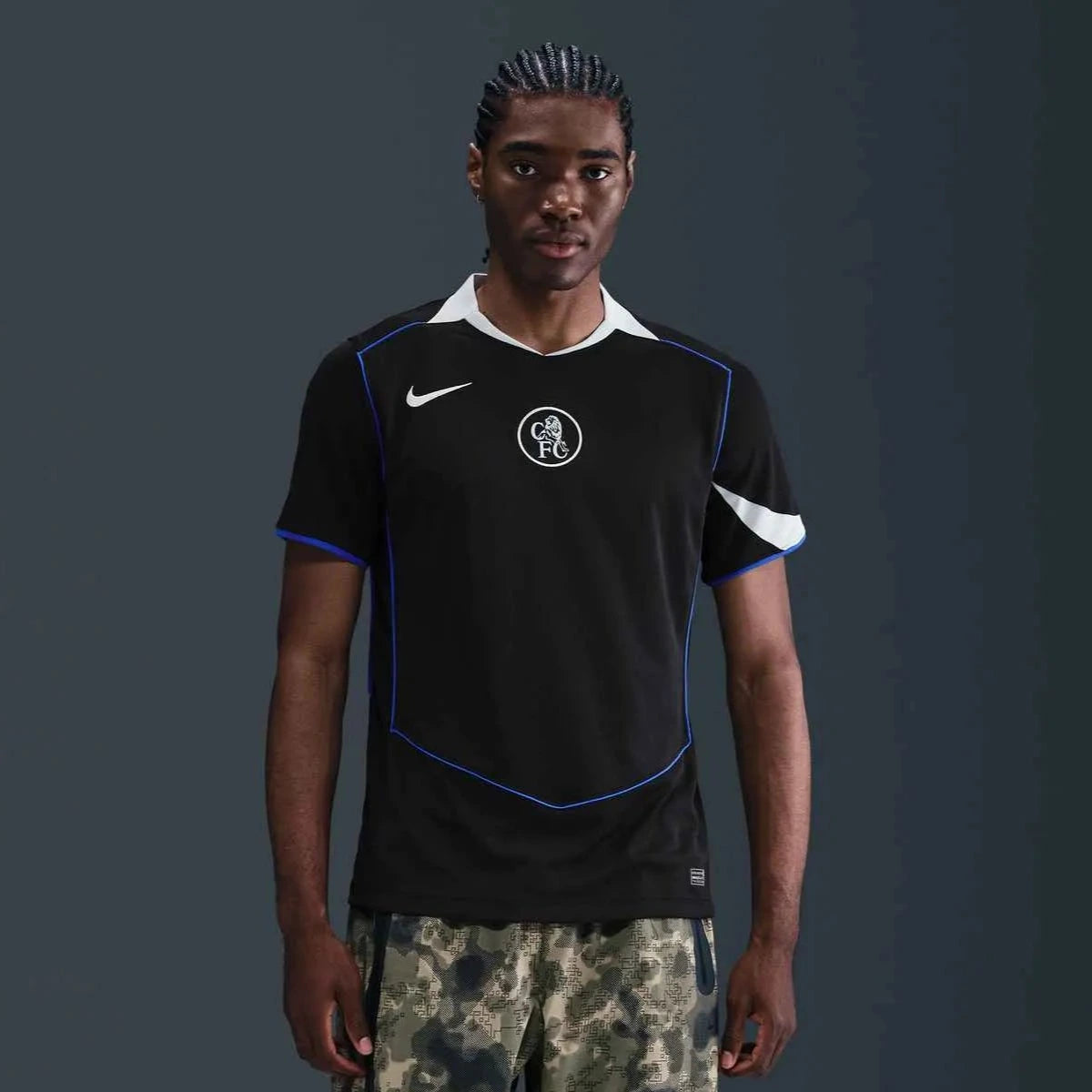 Nike 2025-26 Chelsea Men's Stadium Third Soccer Jersey (Model - Front)