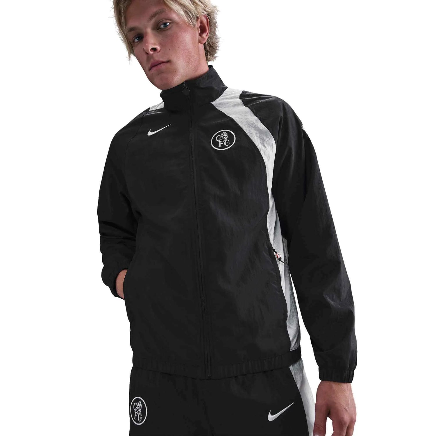 Nike 2025-26 Chelsea Men's T90 Track Jacket (Side)