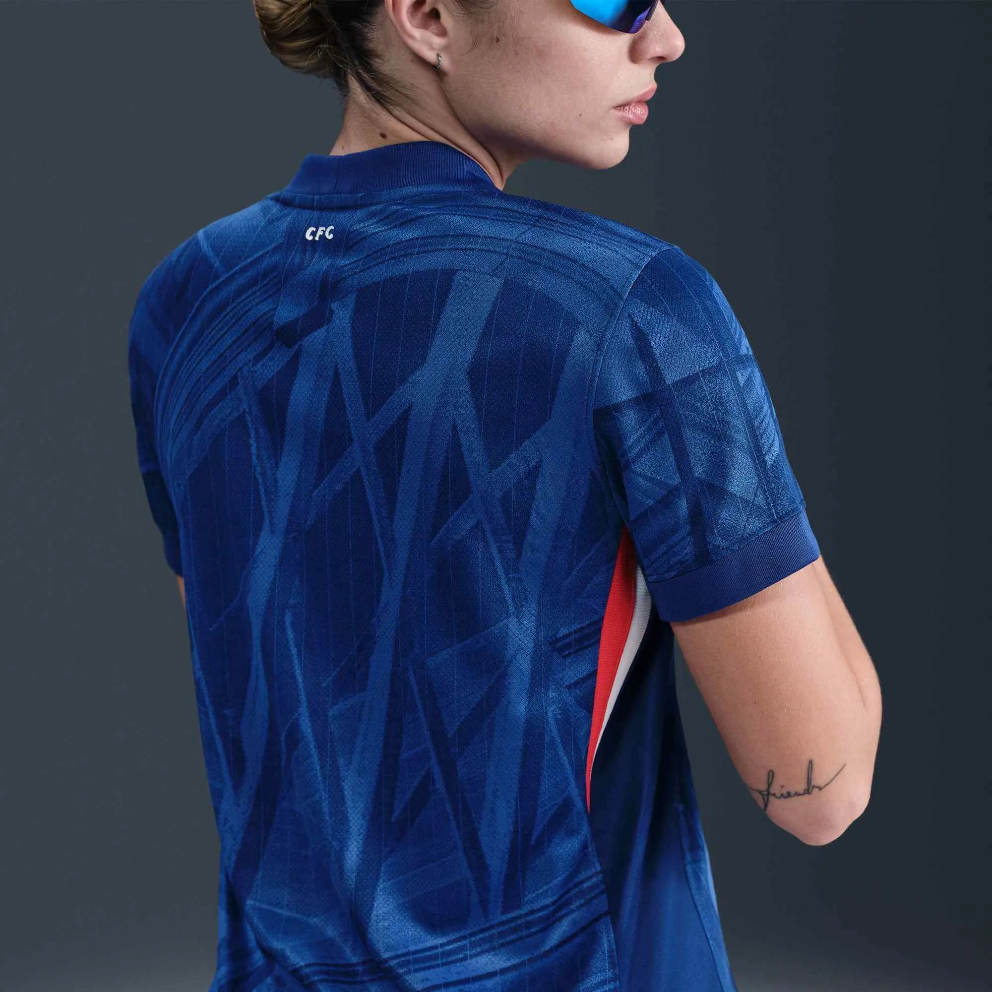 Nike 2025-26 Chelsea Women's Stadium Home Soccer Jersey (Model - Back)