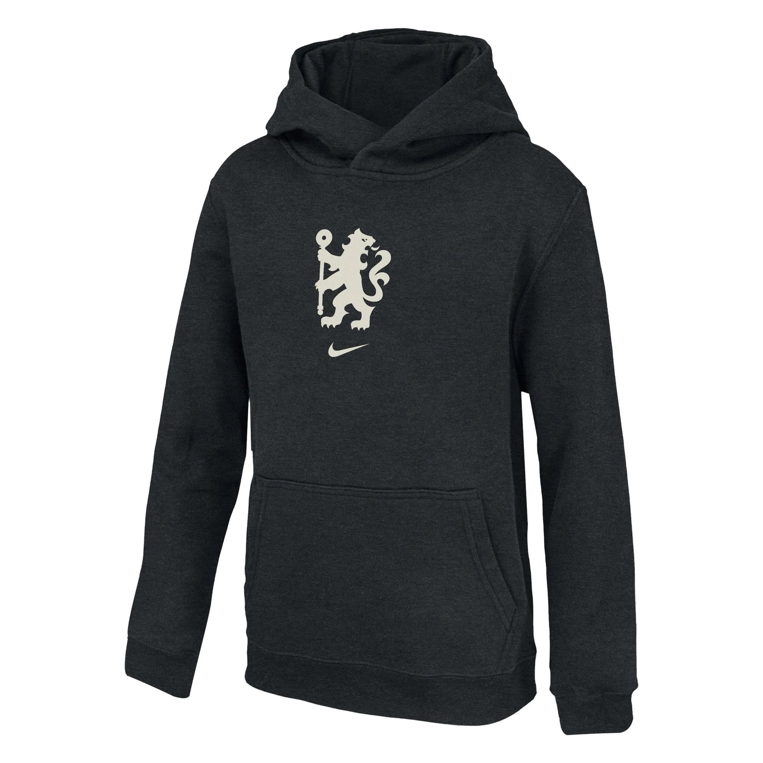 Nike 2025-26 Chelsea Youth Club Fleece Pull-Over Hoodie (Front)