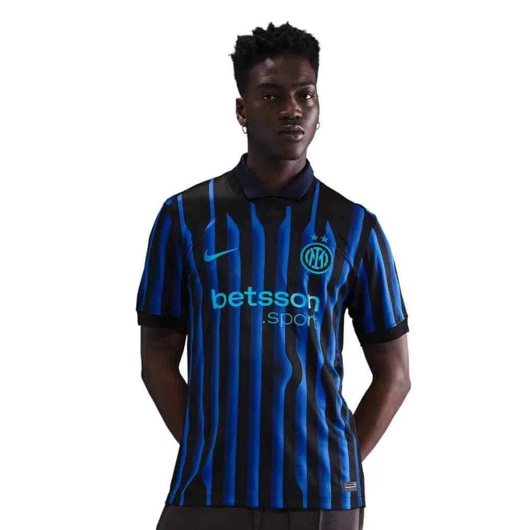 Nike 2025-26 Inter Milan Men's Stadium Home Soccer Jersey (Model - Front)
