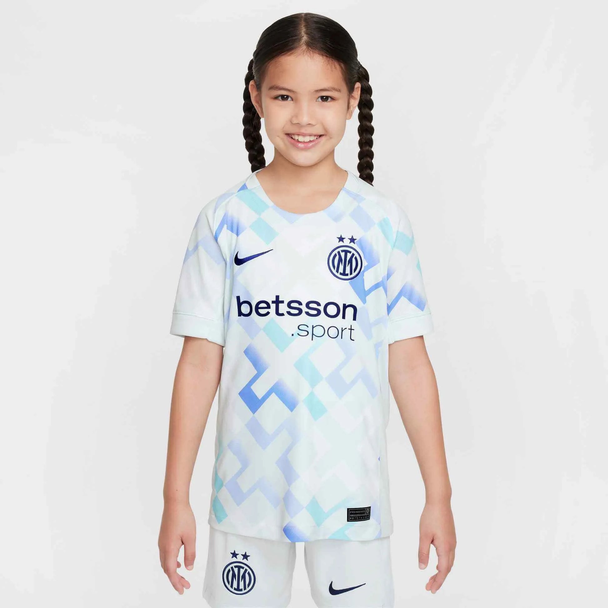 Nike 2025-26 Inter Milan Youth Stadium Away Soccer Jersey (Model - Front)
