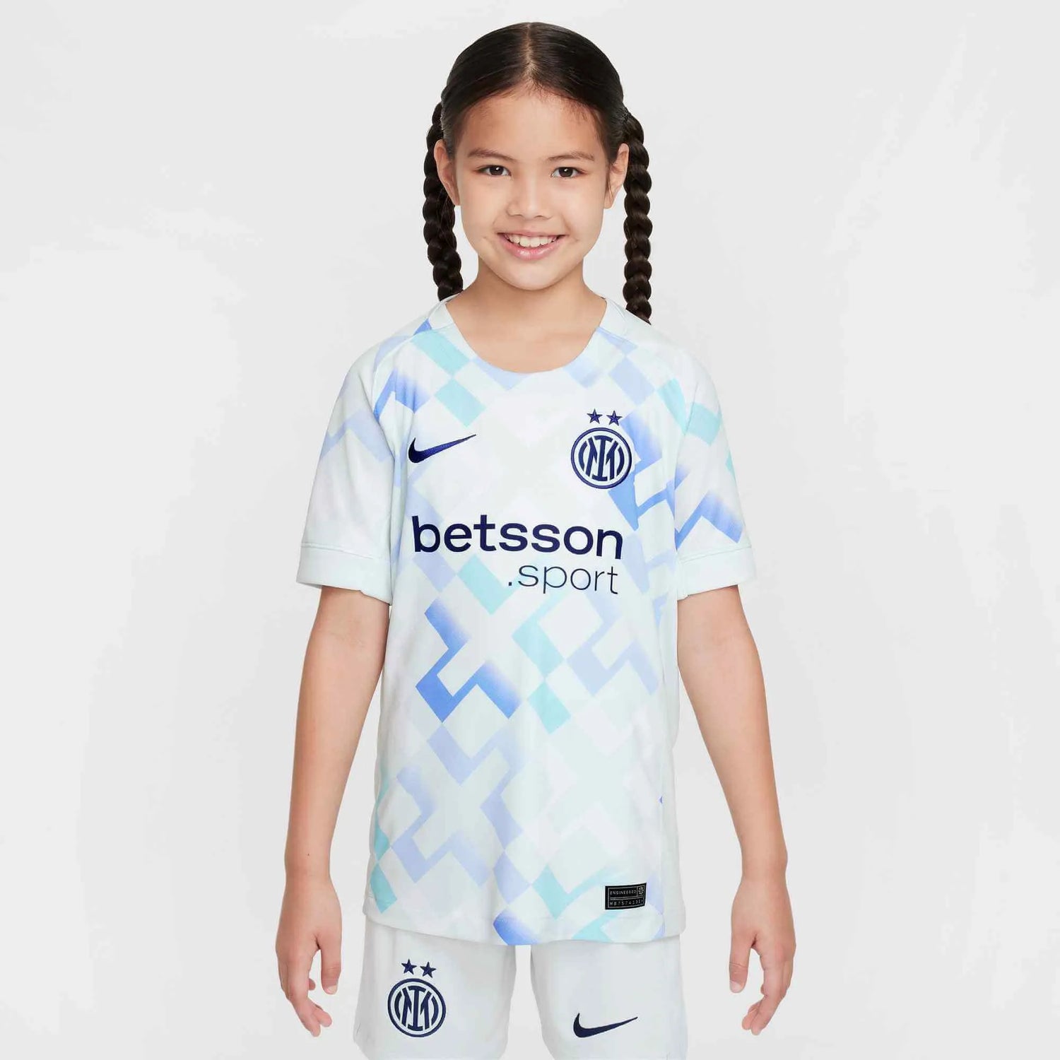 Nike 2025-26 Inter Milan Youth Stadium Away Soccer Jersey (Model - Front)