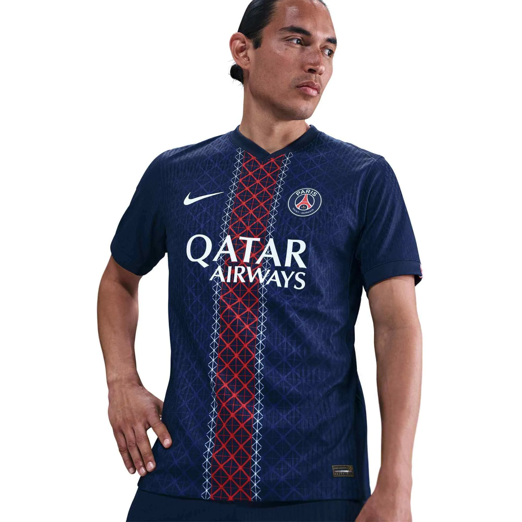 Nike 2025-26 PSG Men's Authentic Home Soccer Jersey (Detail 1)