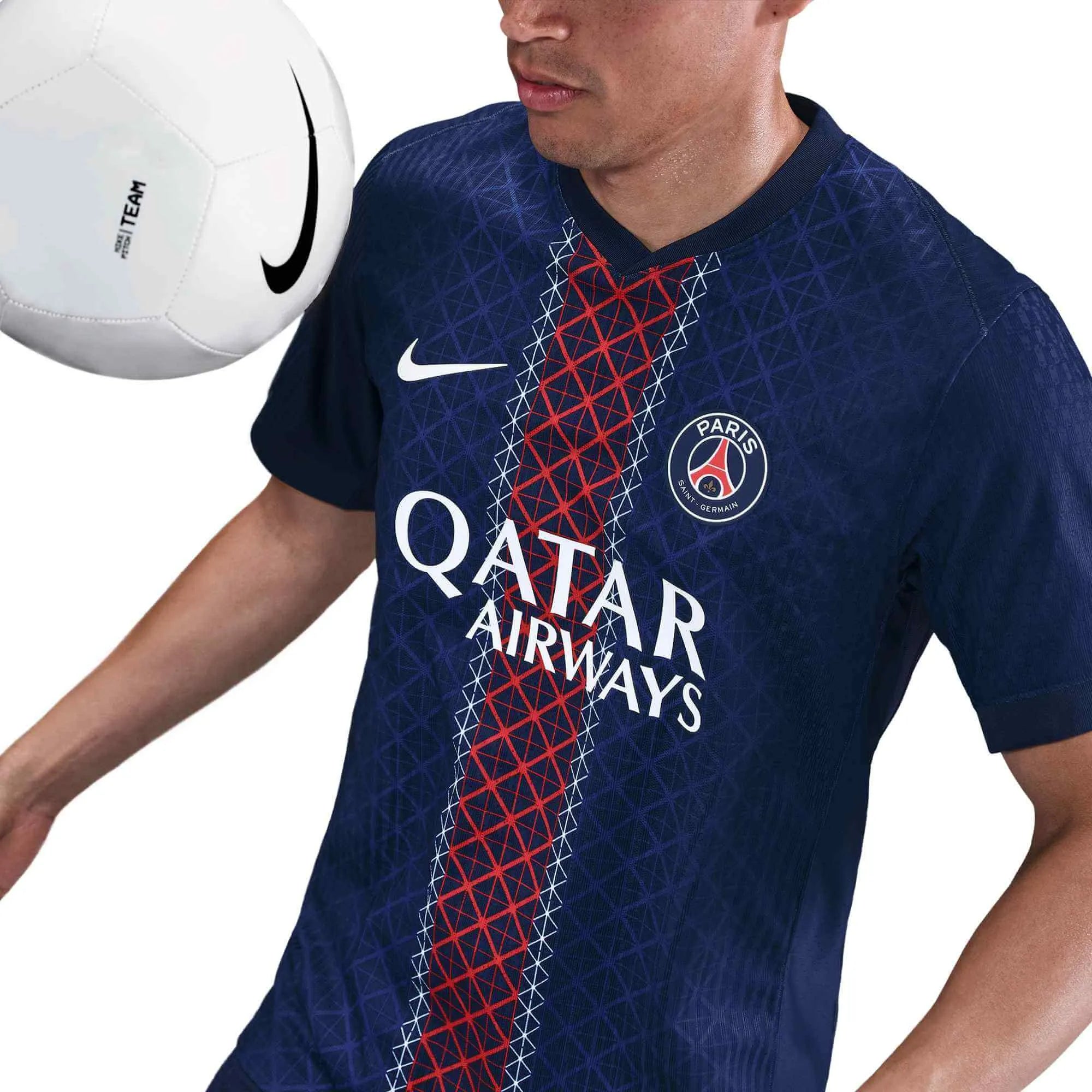 Nike 2025-26 PSG Men's Authentic Home Soccer Jersey (Detail 3)