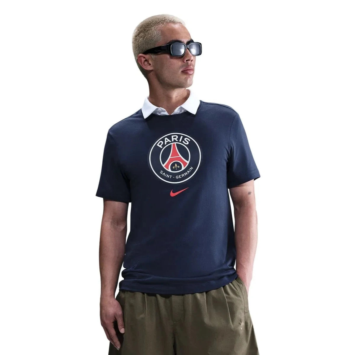 Nike 2025-26 PSG Men's Crest Tee (Model - Front)