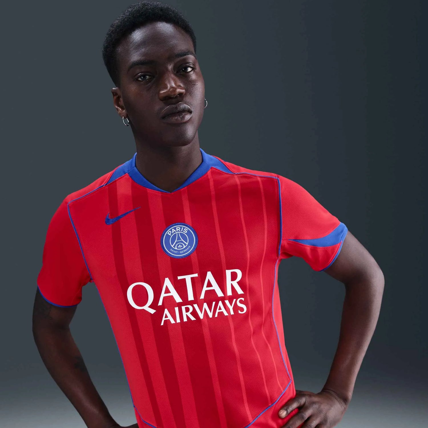 Nike 2025-26 PSG Men's Stadium Third Soccer Jersey (Detail 1)