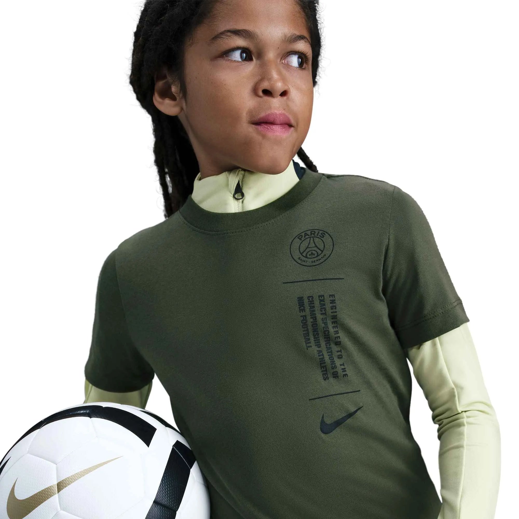 Nike 2025-26 PSG Youth Football Tee (Detail 2)