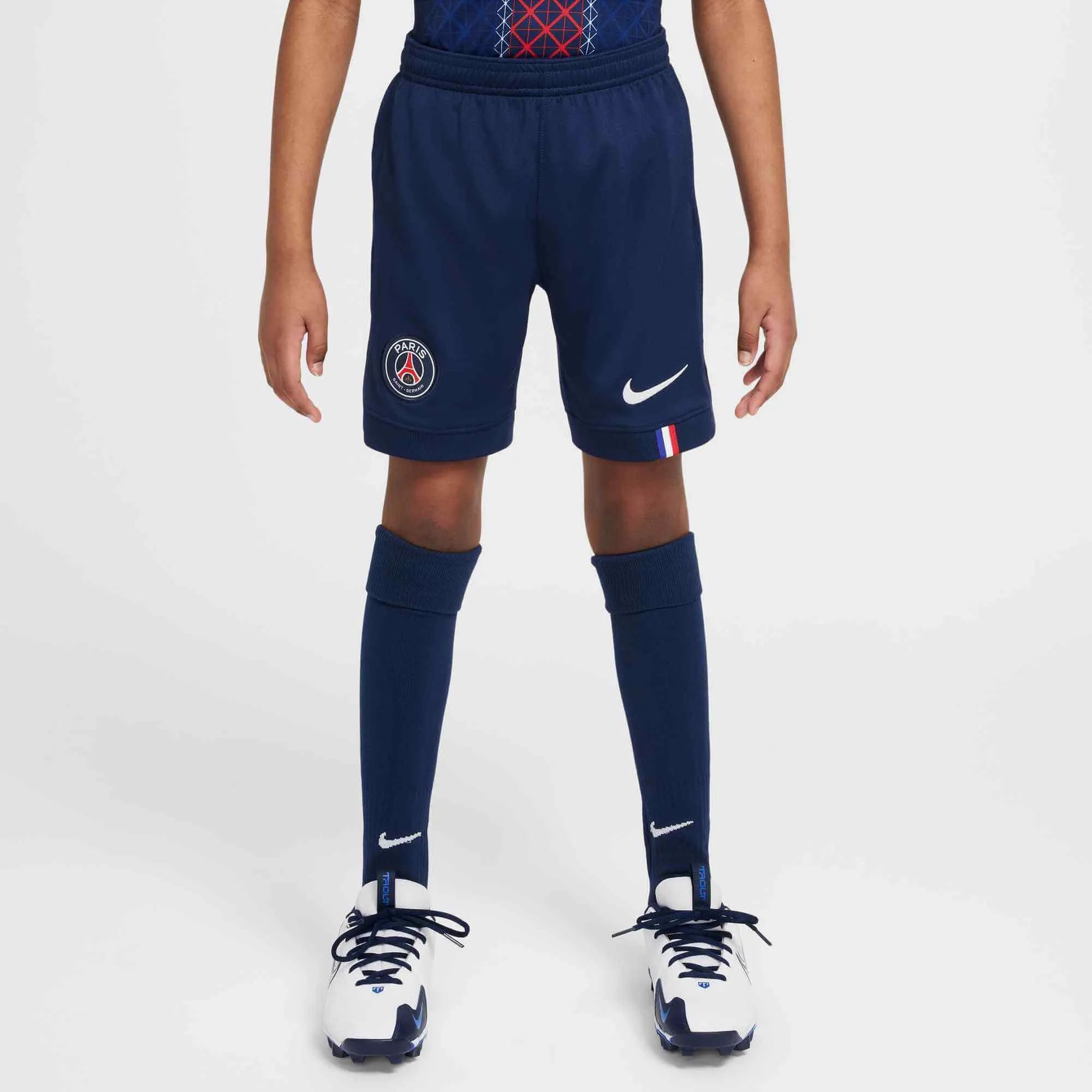 Nike 2025-26 PSG Youth Stadium Home Shorts (Model - Front)