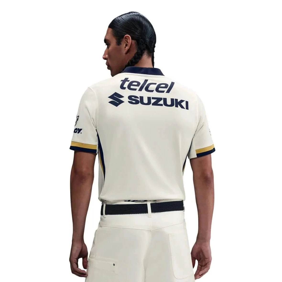Nike 2025-26 Pumas Men's Stadium Home Soccer Jersey (Model - Back)