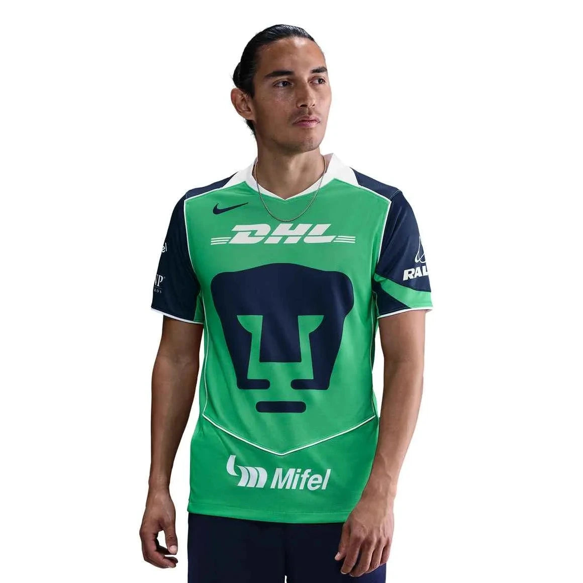 Nike 2025-26 Pumas Men's Stadium Third Soccer Jersey (Model - Front)