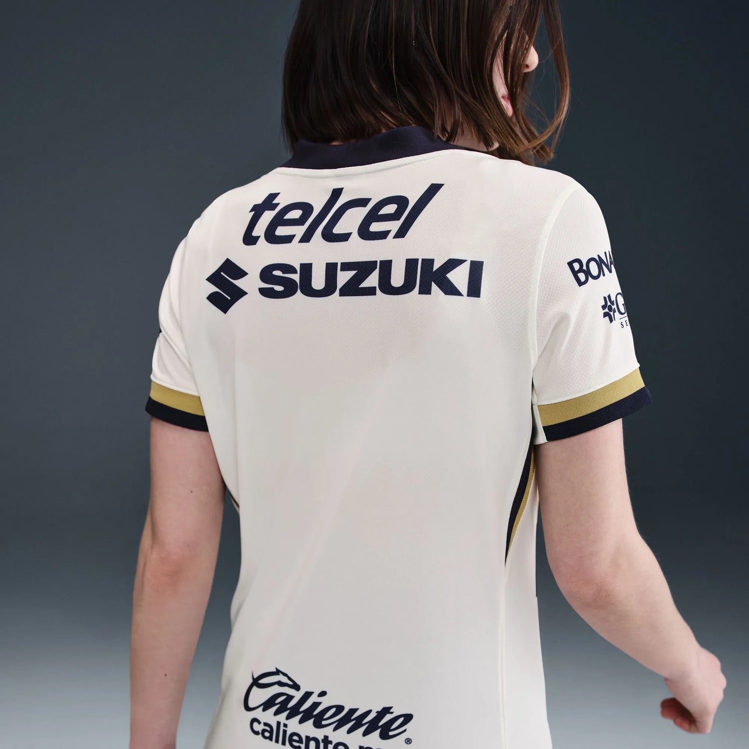 Nike 2025-26 Pumas Women's Stadium Home Soccer Jersey (Back)