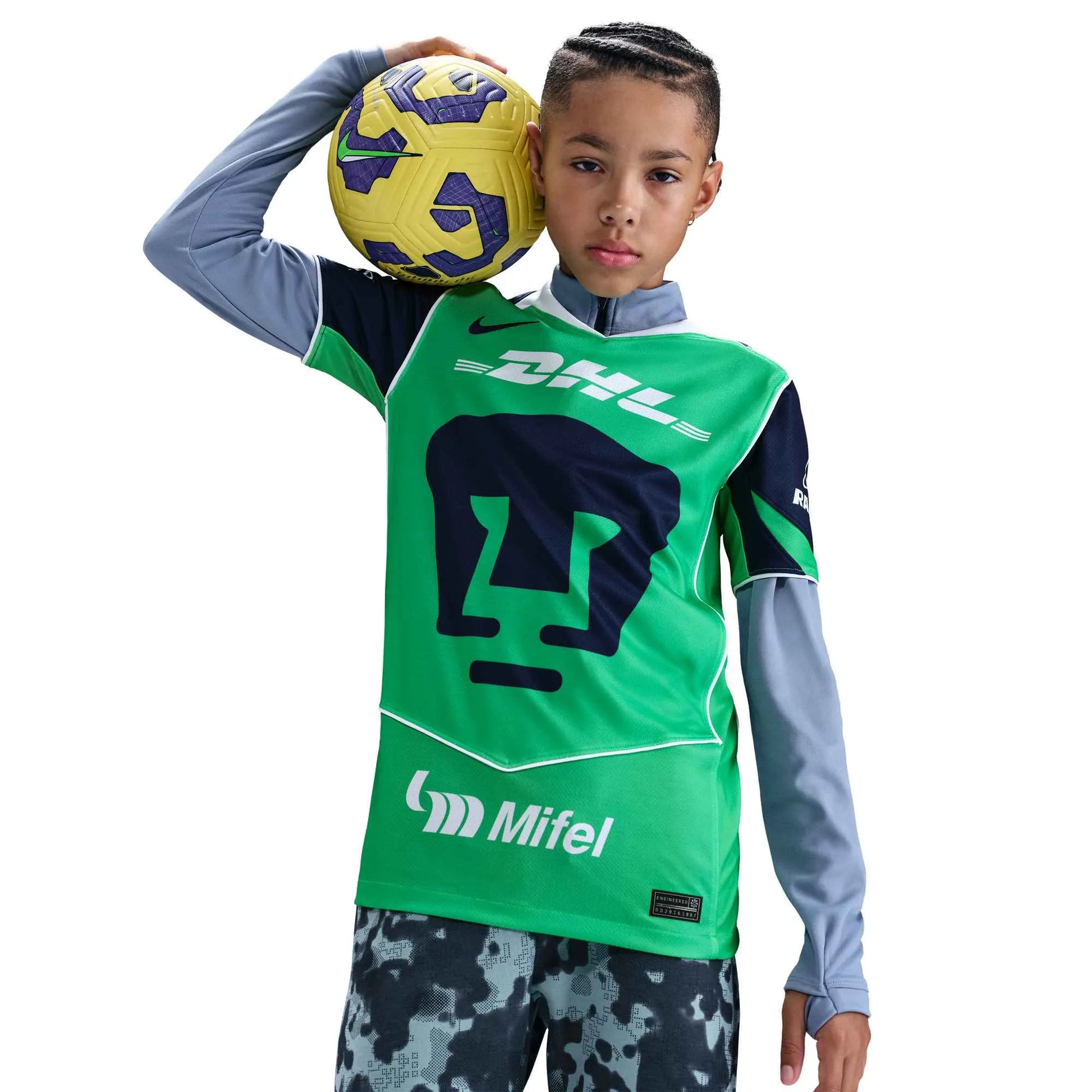 Nike 2025-26 Pumas Youth Stadium Third Soccer Jersey (Front)