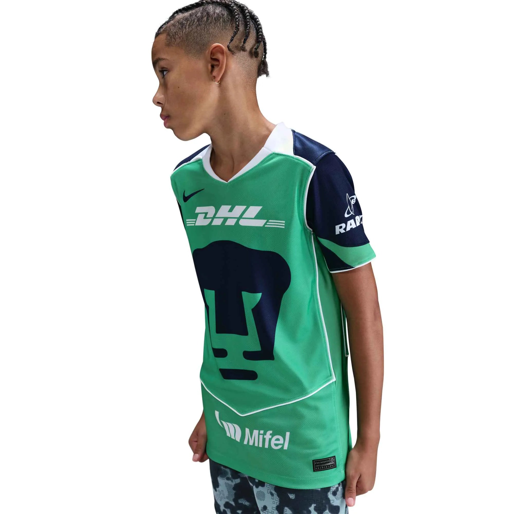 Nike 2025-26 Pumas Youth Stadium Third Soccer Jersey (Side)