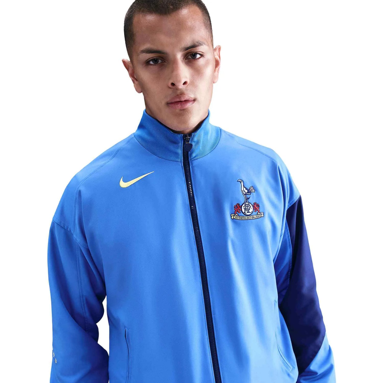 Nike 2025-26 Tottenham Men's DF Strike Anthem Jacket Pacific Blue/Blue Void/Dynamic Yellow (Detail 1)