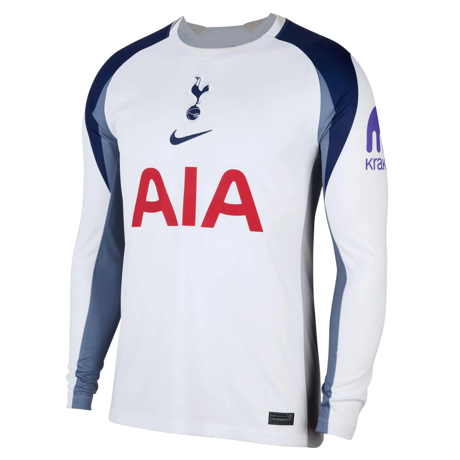 Nike 2025-26 Tottenham Men's Stadium Home Long-Sleeve Soccer Jersey (Front)