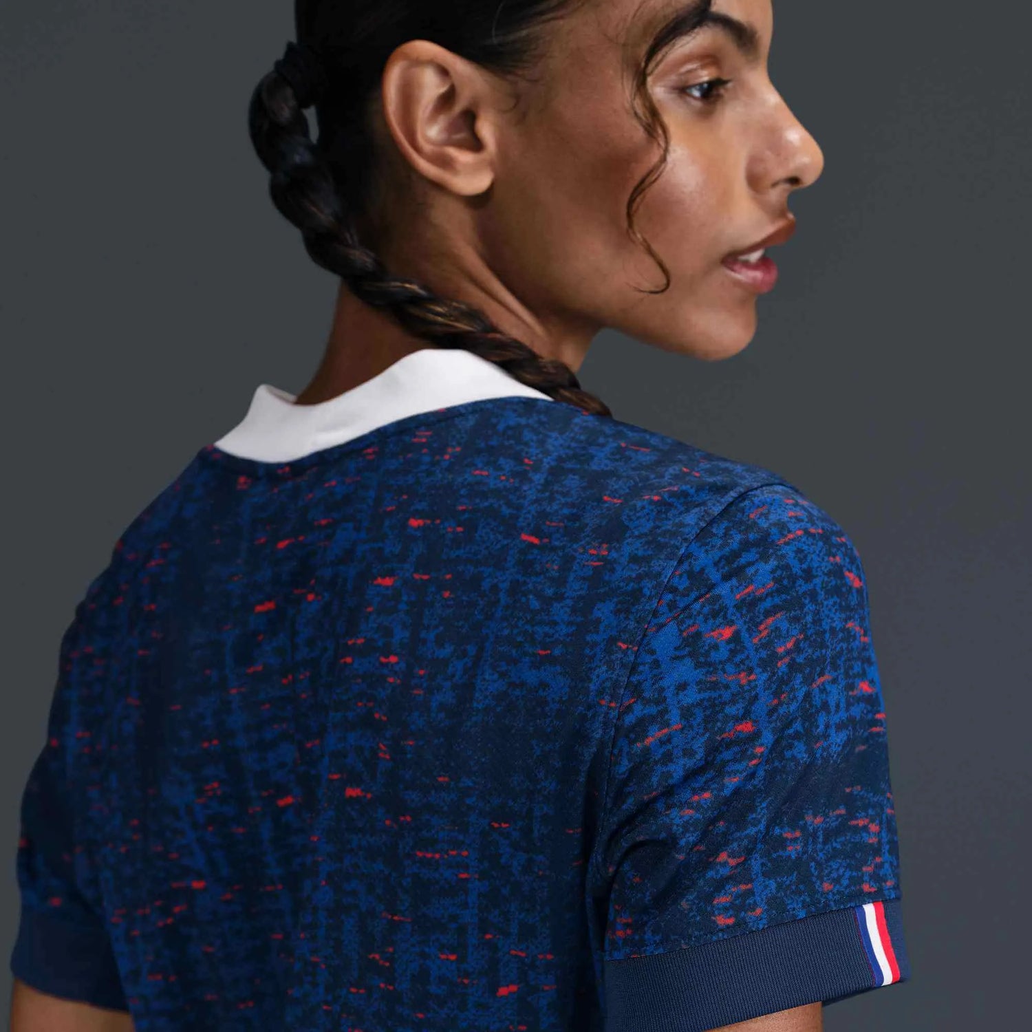 Nike 2025 France Women's Stadium Home Soccer Jersey (Detail 1)