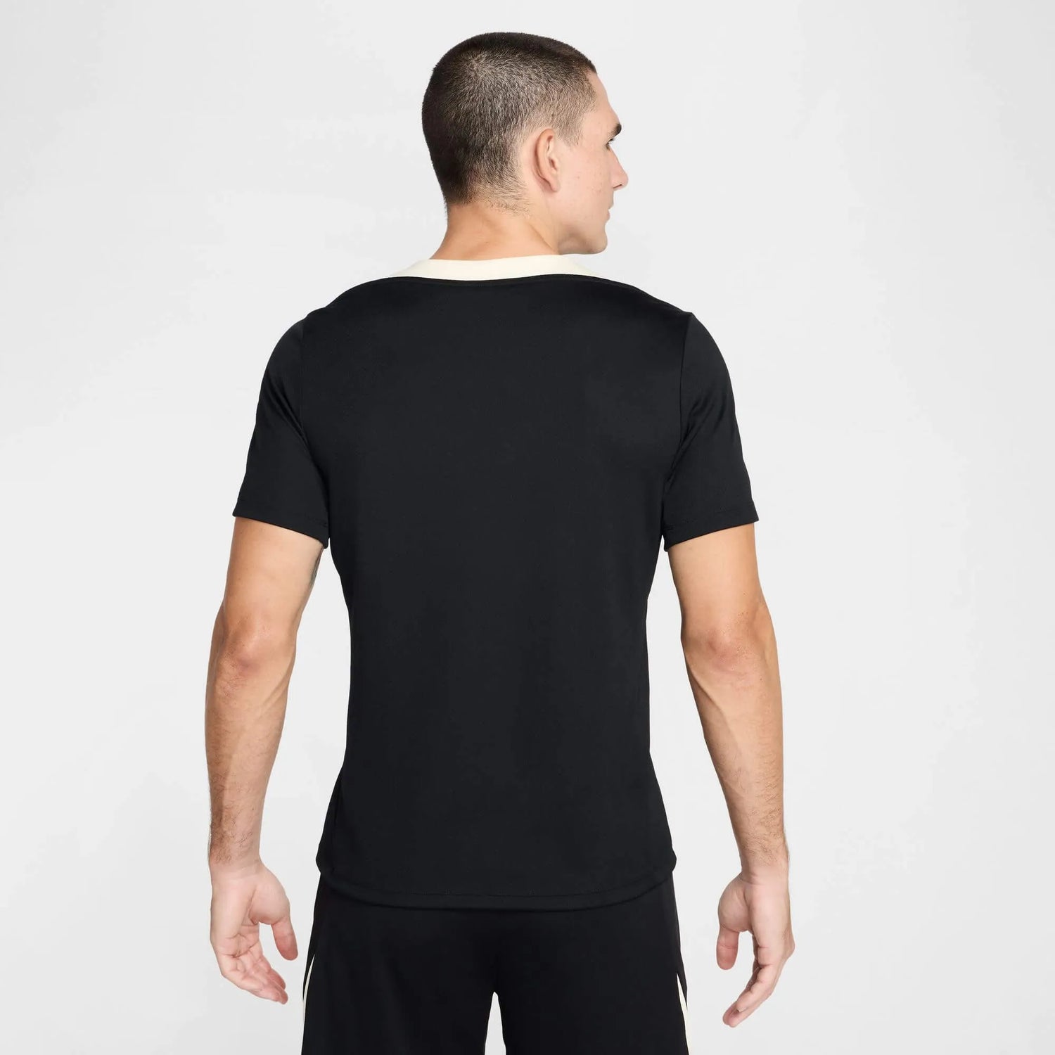 Nike 2025 Liverpool Men's Strike Training Jersey Black/Coconut Milk/Gym Red (Model -Back)