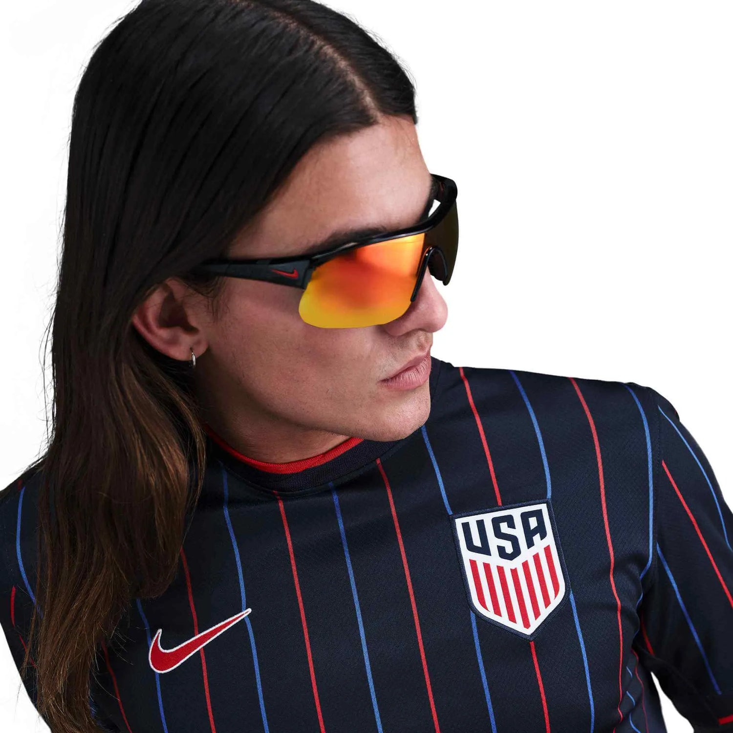 Nike 2025 USA Men's Stadium Away Soccer Jersey (Detail 2)