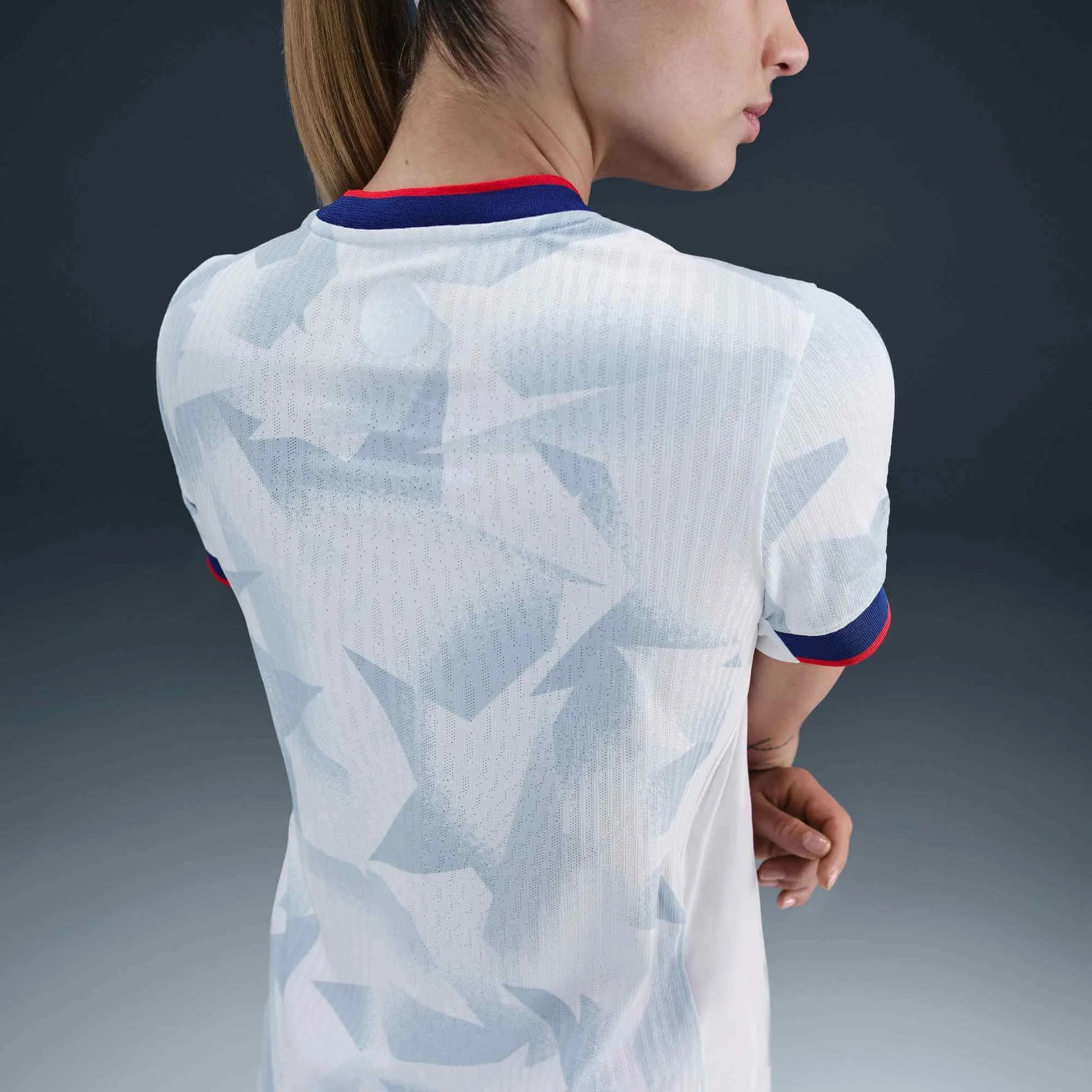 Nike 2025 USA Women's 4-Star Authentic Home Soccer Jersey (Back)