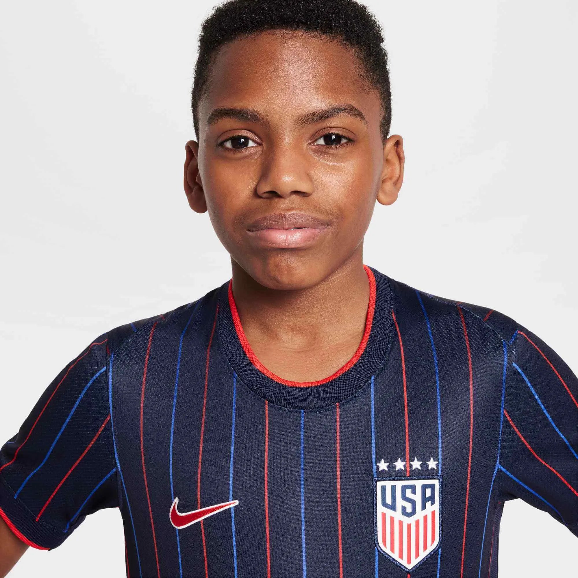 Nike 2025 USA Youth 4-Star Stadium Away Soccer Jersey (Detail 1)