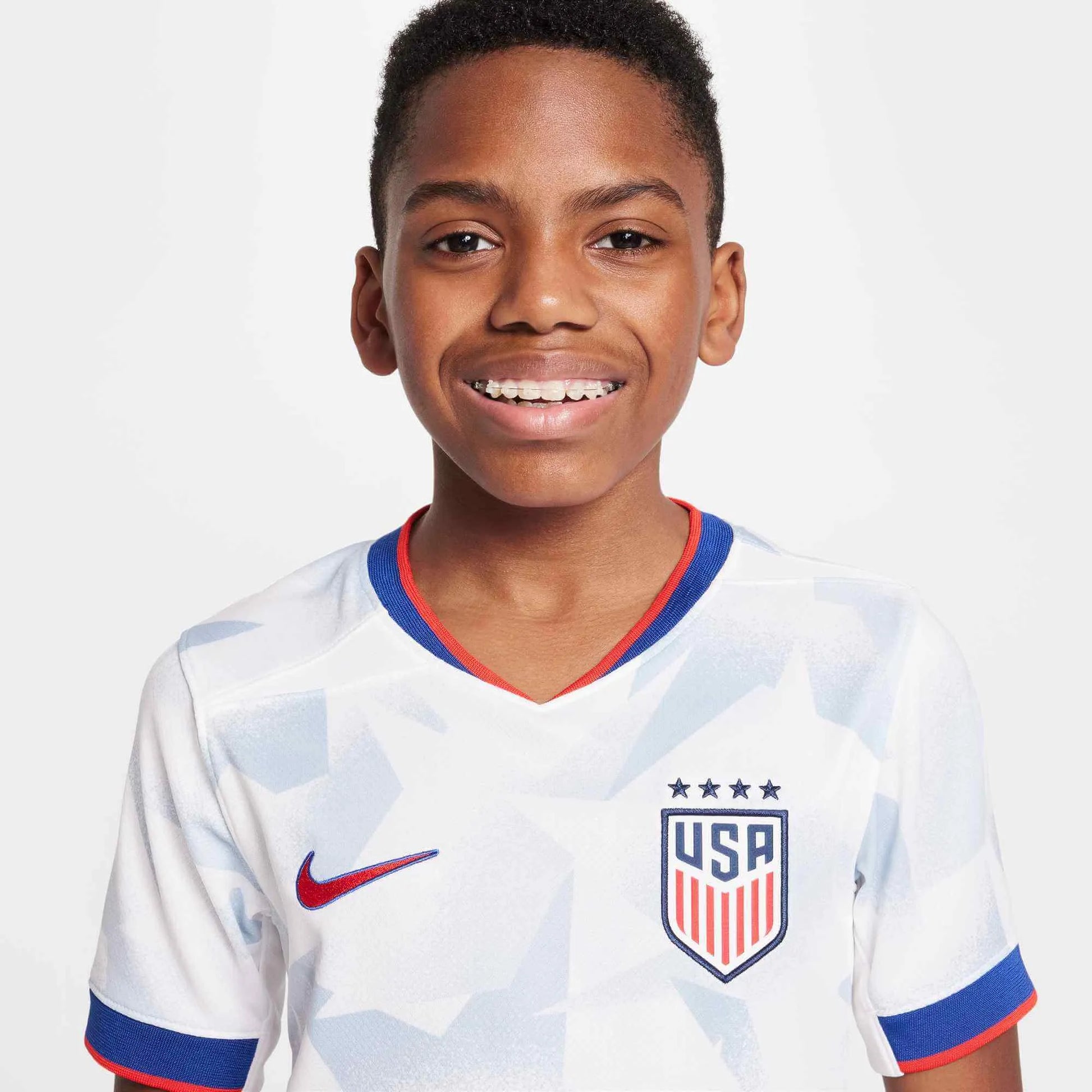 Nike 2025 USA Youth 4-Star Stadium Home Soccer Jersey (Detail 1)