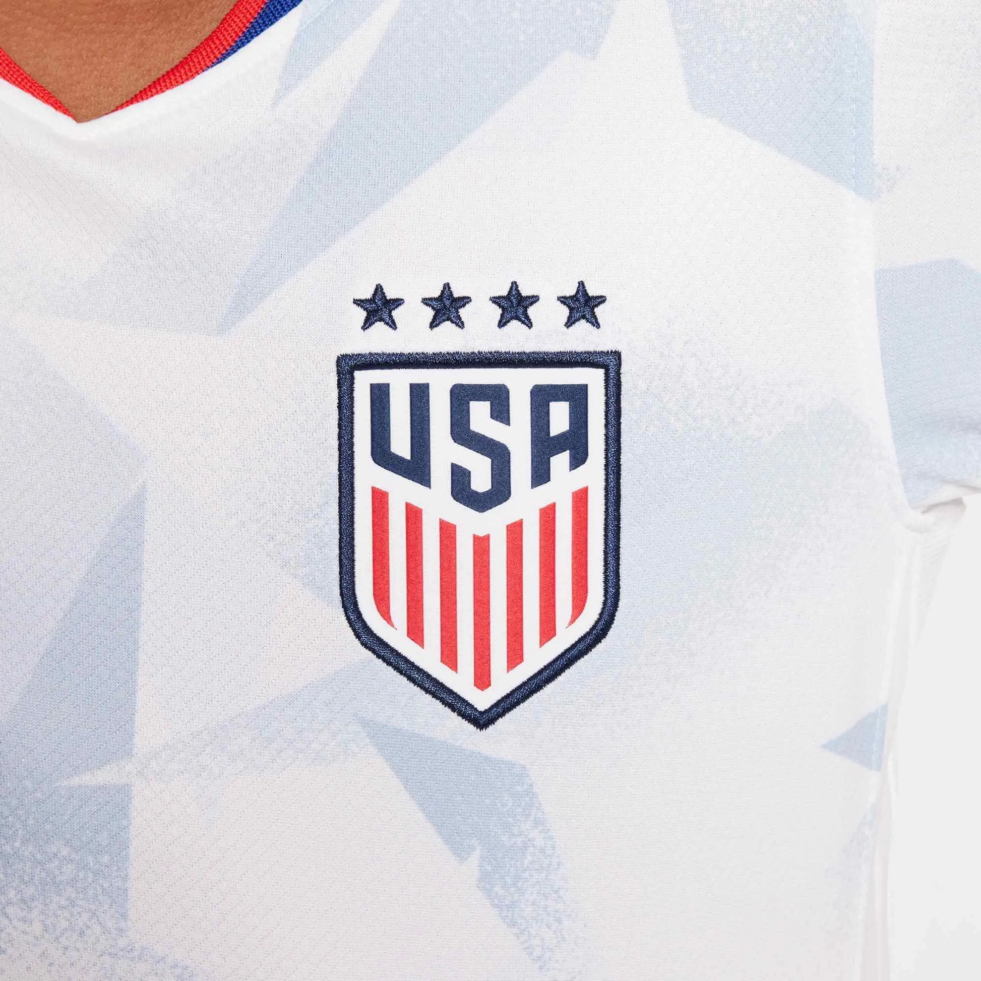 Nike 2025 USA Youth 4-Star Stadium Home Soccer Jersey (Detail 4)