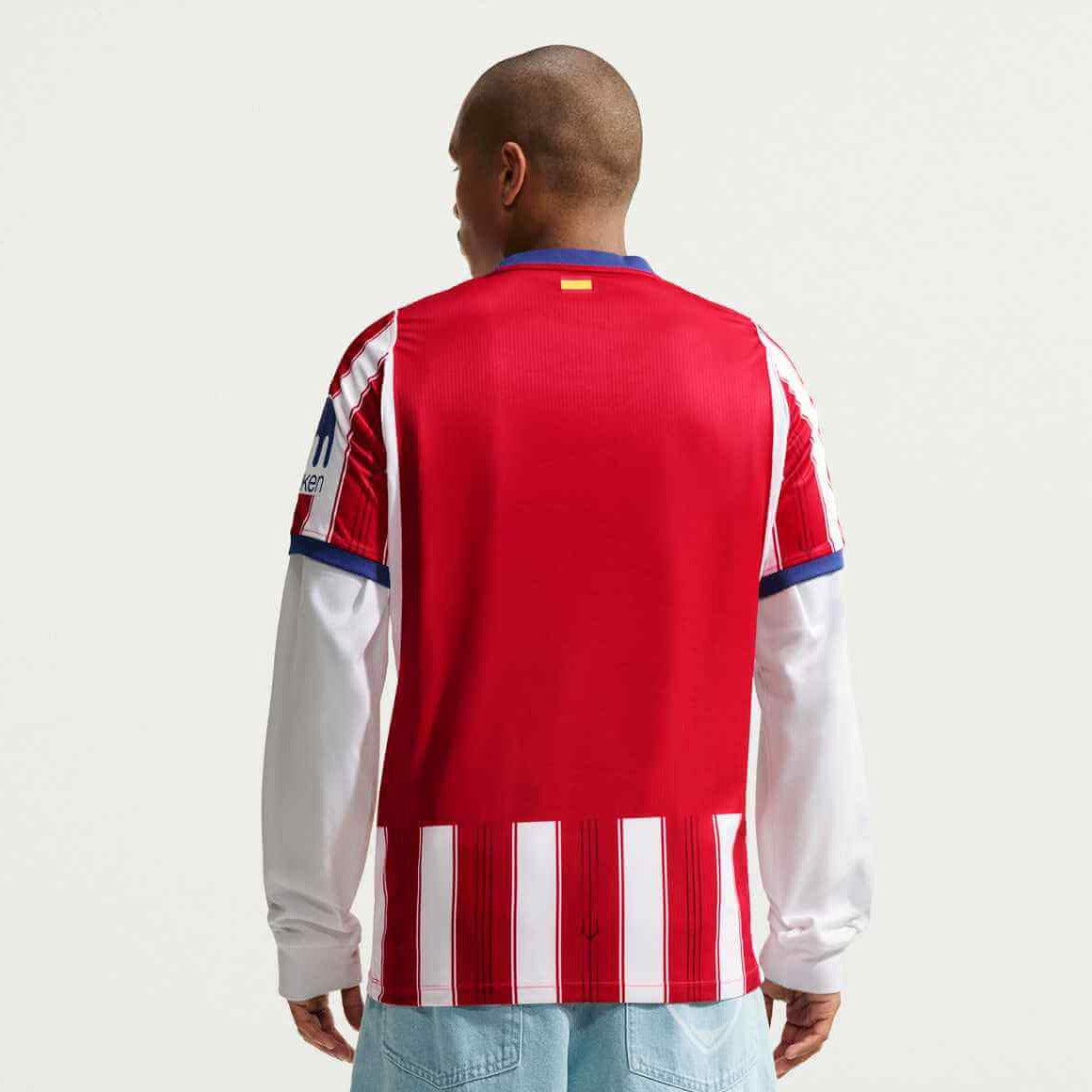 Nike 2026-27 Atletico Madrid Men's Authentic Home Soccer Jersey (Model - Back)