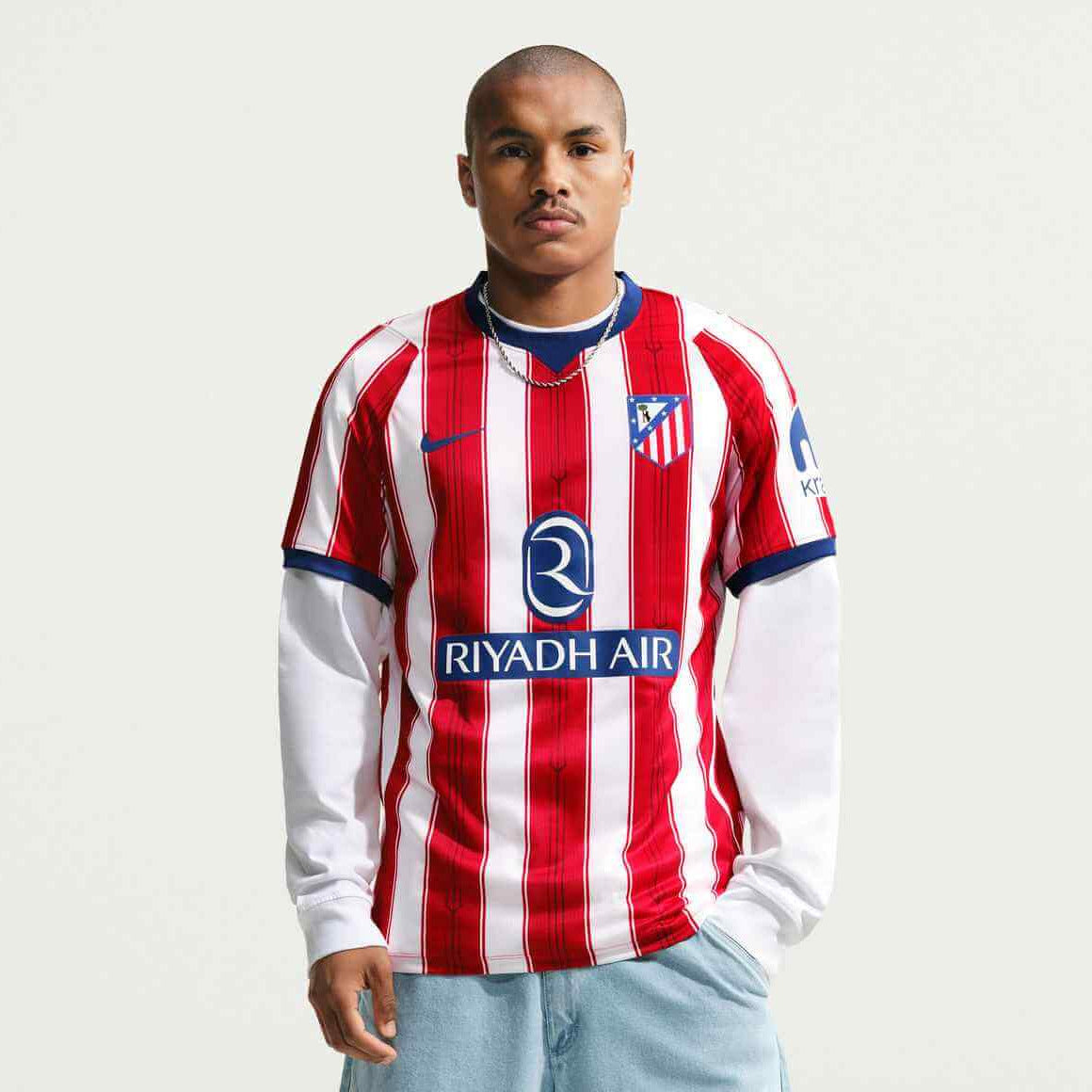Nike 2026-27 Atletico Madrid Men's Authentic Home Soccer Jersey (Model - Front)