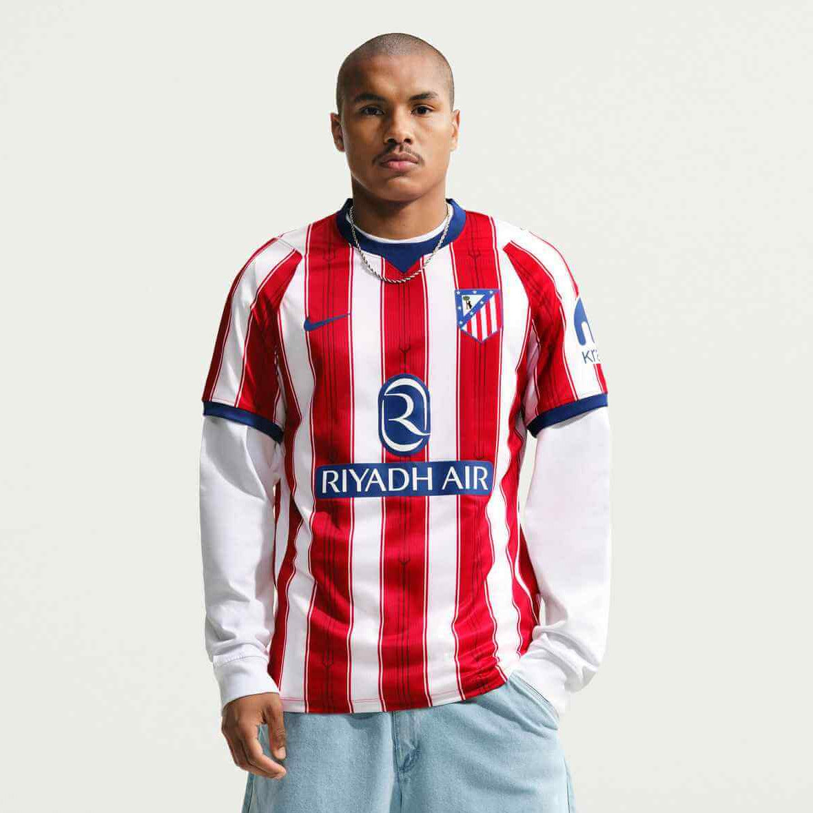 Nike 2026-27 Atletico Madrid Men's Stadium Home Soccer Jersey (Model - Front)