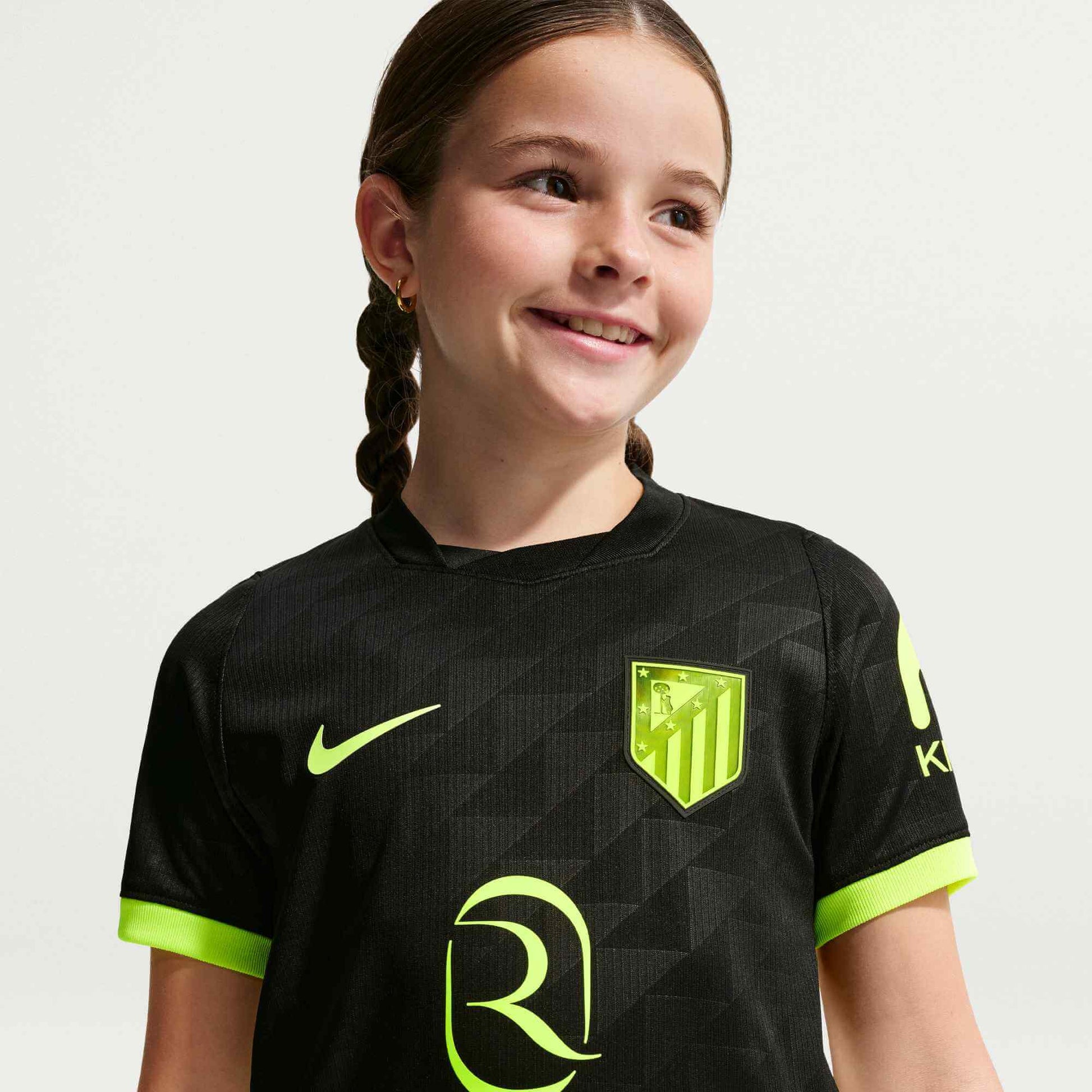 Nike 2026-27 Atletico Madrid Youth Stadium Away Soccer Jersey (Model 2 - Front)