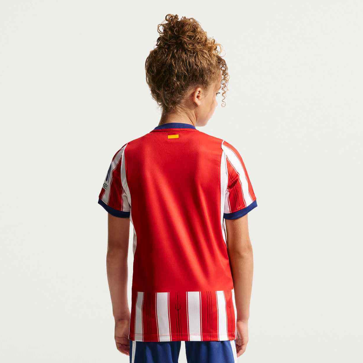 Nike 2026-27 Atletico Madrid Youth Stadium Home Soccer Jersey (Model -Back)