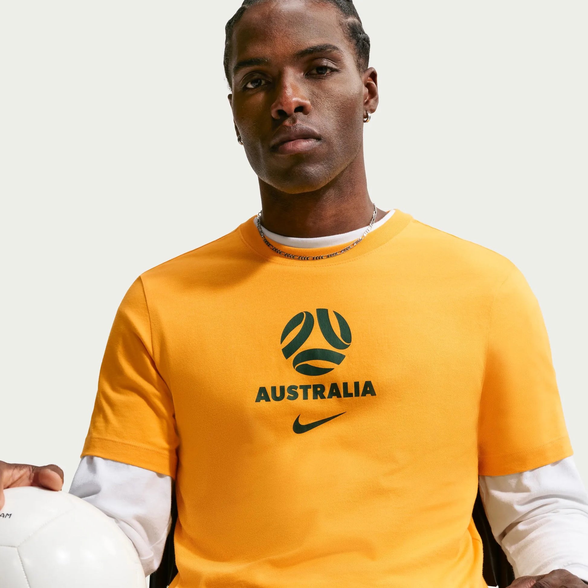 Nike 2026-27 Australia Men's Crest Tee (Detail 2)