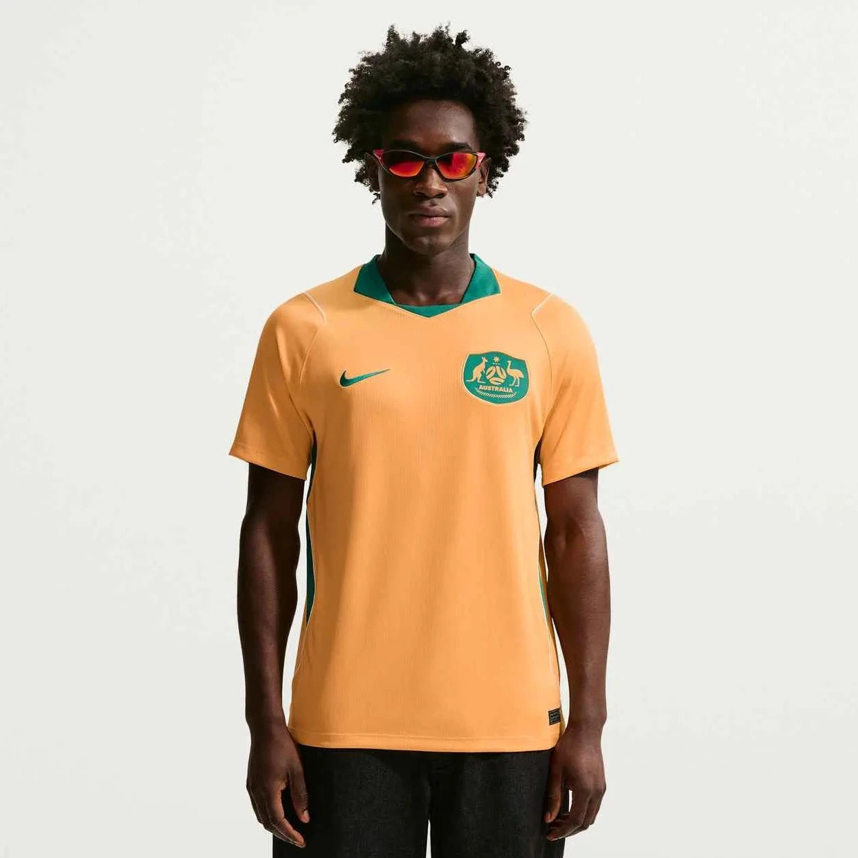 Nike 2026-27 Australia Men's Stadium Home Soccer Jersey (Model - Front)