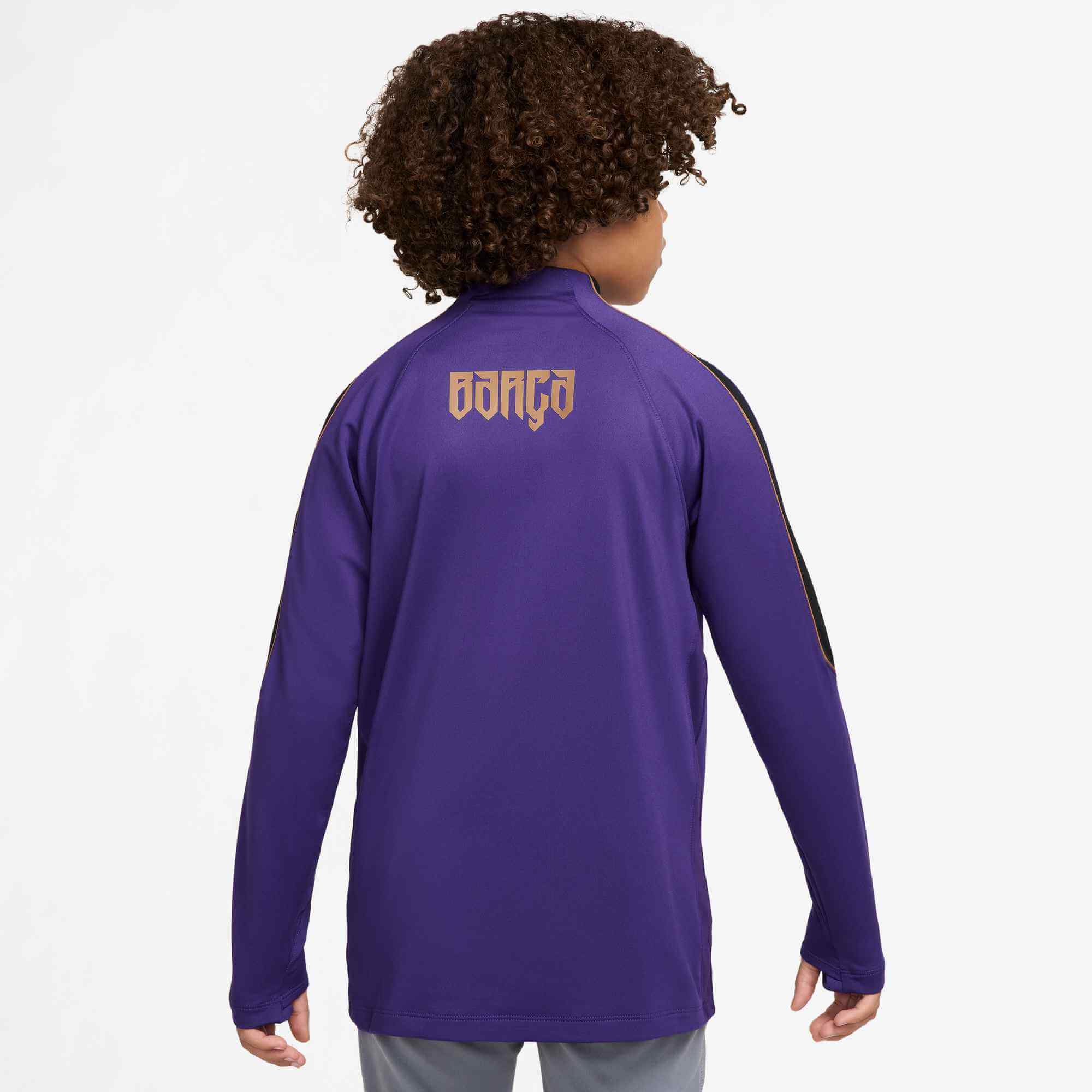 Nike 2026-27 Barcelona Away Youth Strike Drill Top (Model - Back)