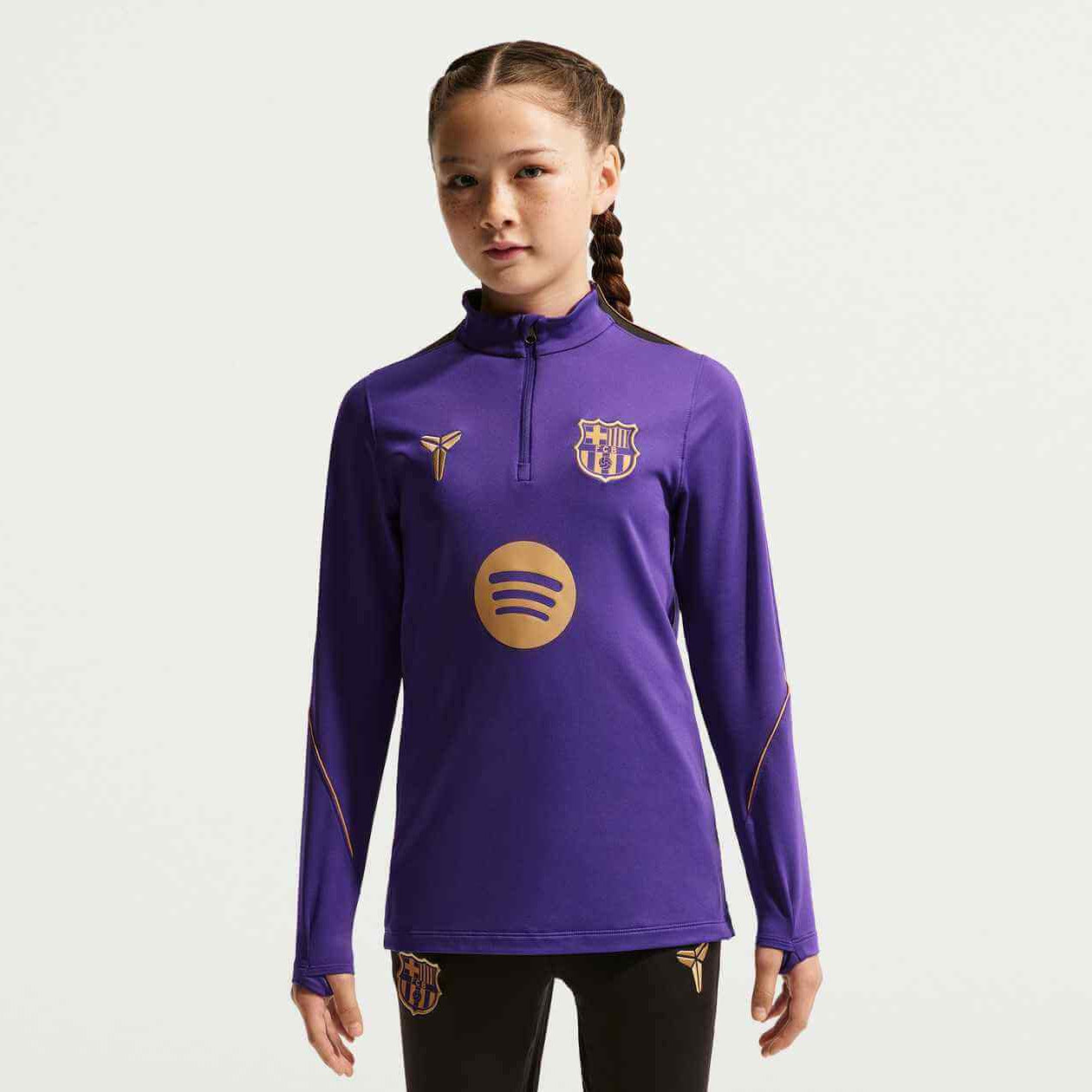 Nike 2026-27 Barcelona Away Youth Strike Drill Top (Model - Front)