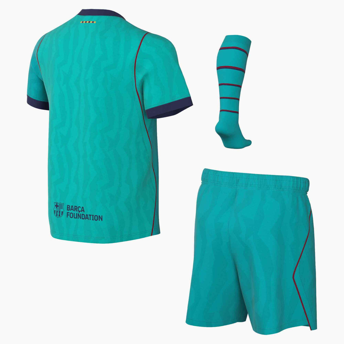 Nike 2026-27 Barcelona Little Kid's Stadium Third Kit (Set - Back)