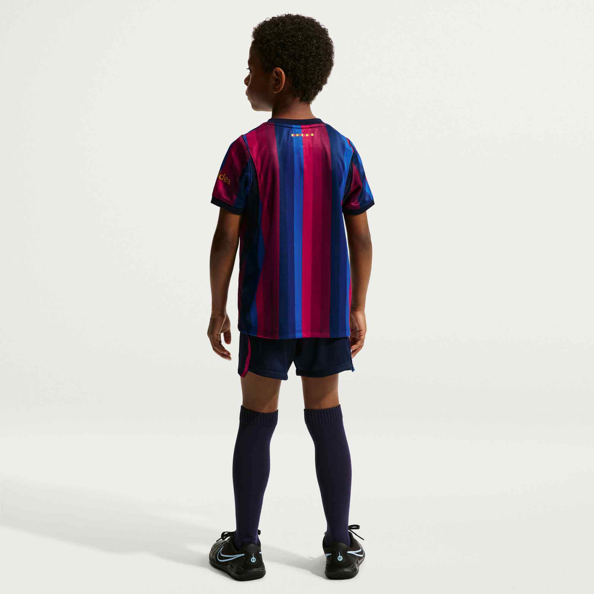 Nike 2026-27 Barcelona Little Kids' Stadium Home Kit (Model - Back)