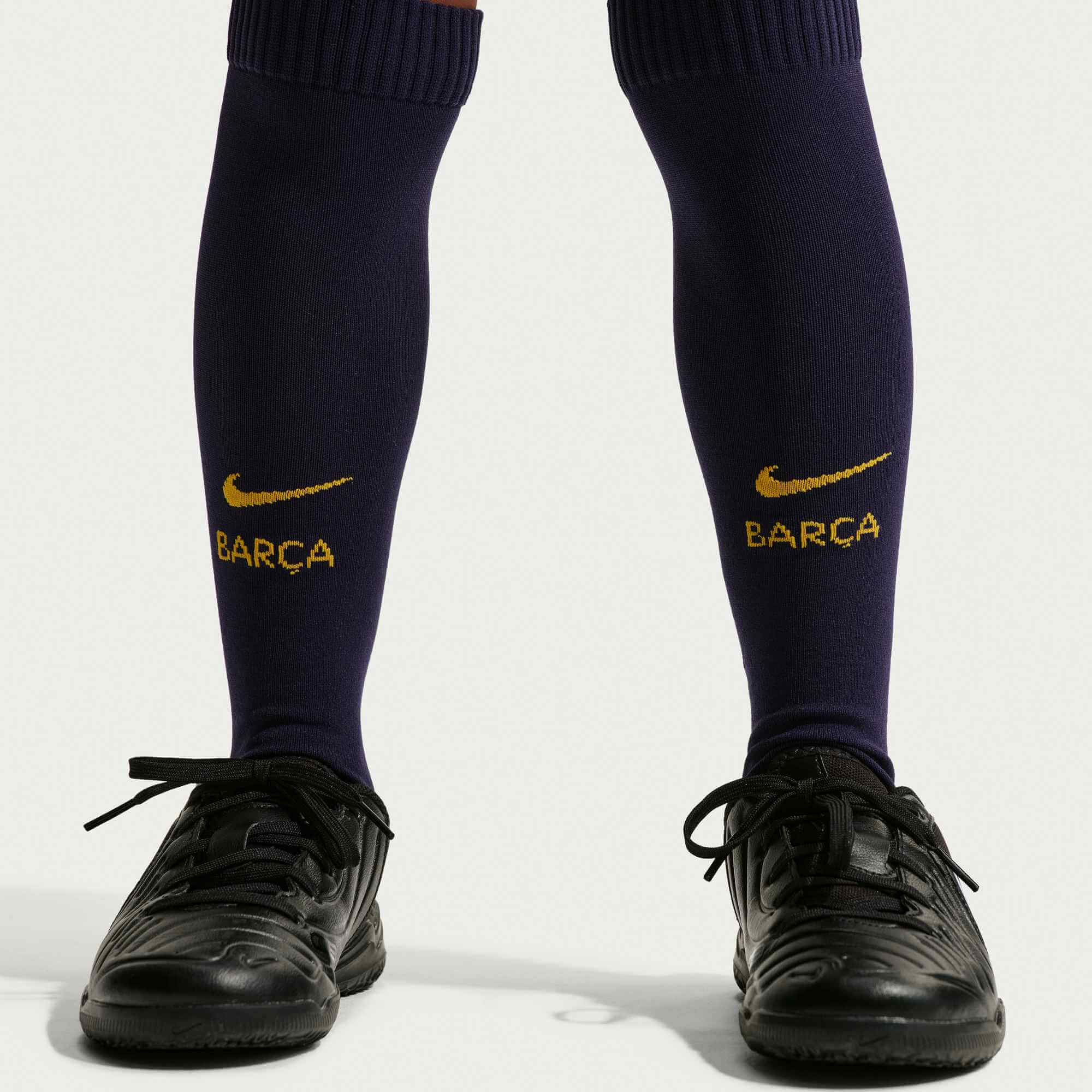 Nike 2026-27 Barcelona Little Kids' Stadium Home Kit (Socks - Front)