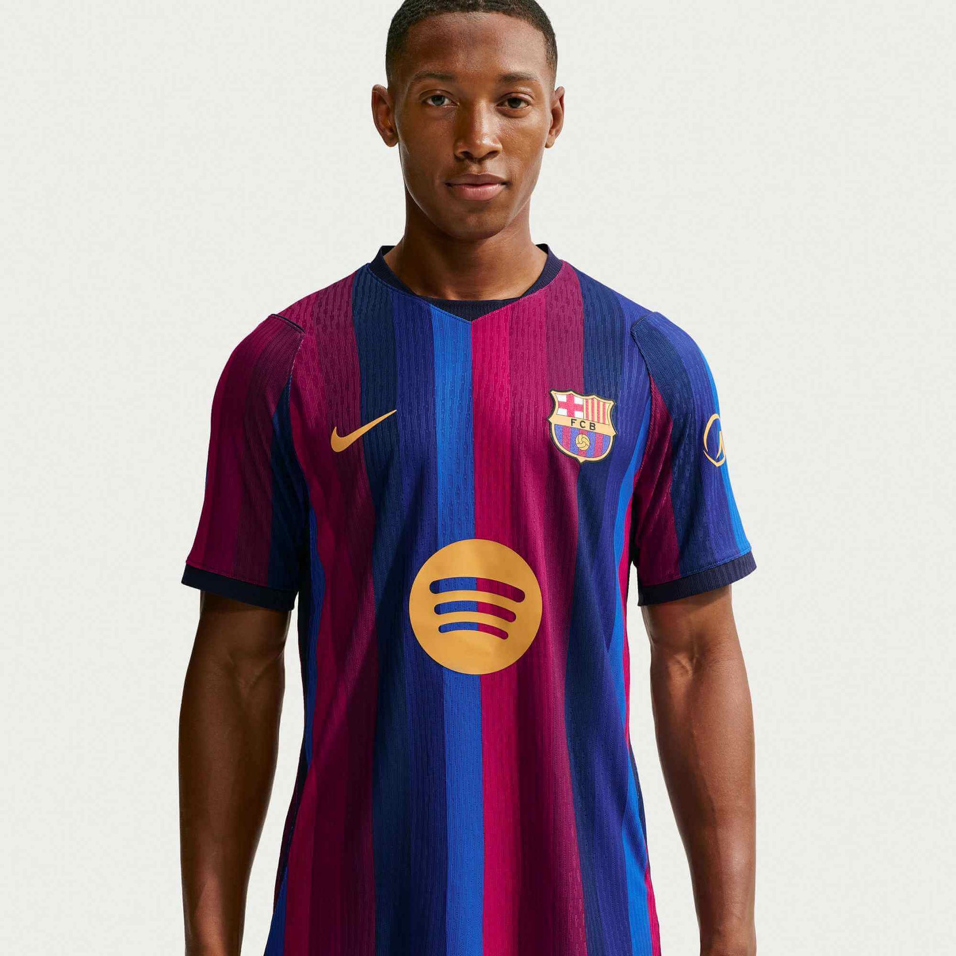 Nike 2026-27 Barcelona Men's Authentic Home Soccer Jersey (Detail 1)