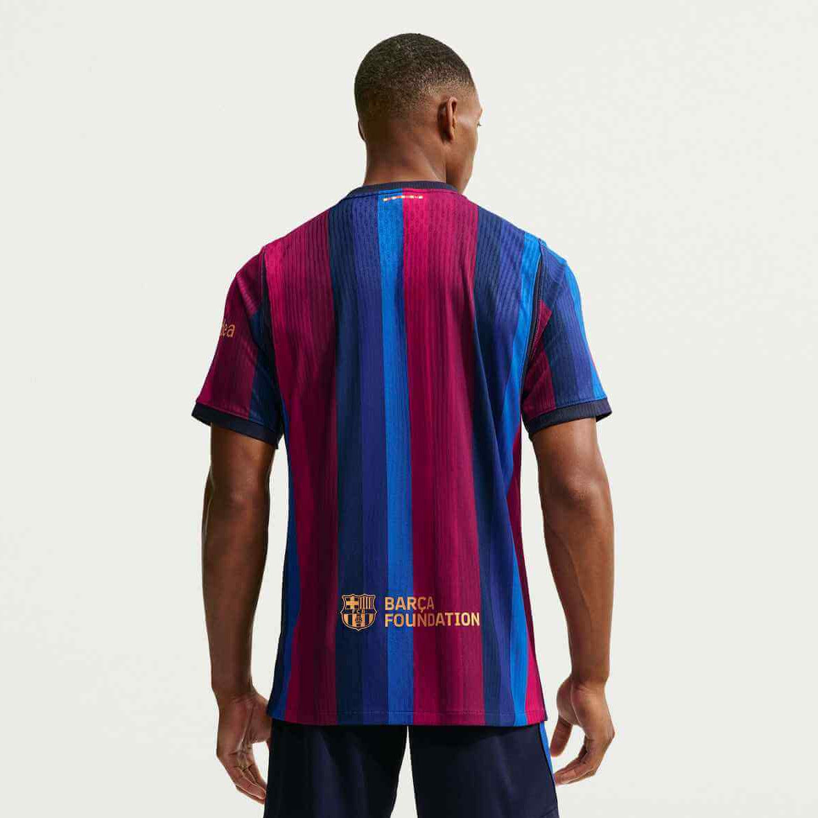 Nike 2026-27 Barcelona Men's Authentic Home Soccer Jersey (Model - Back)